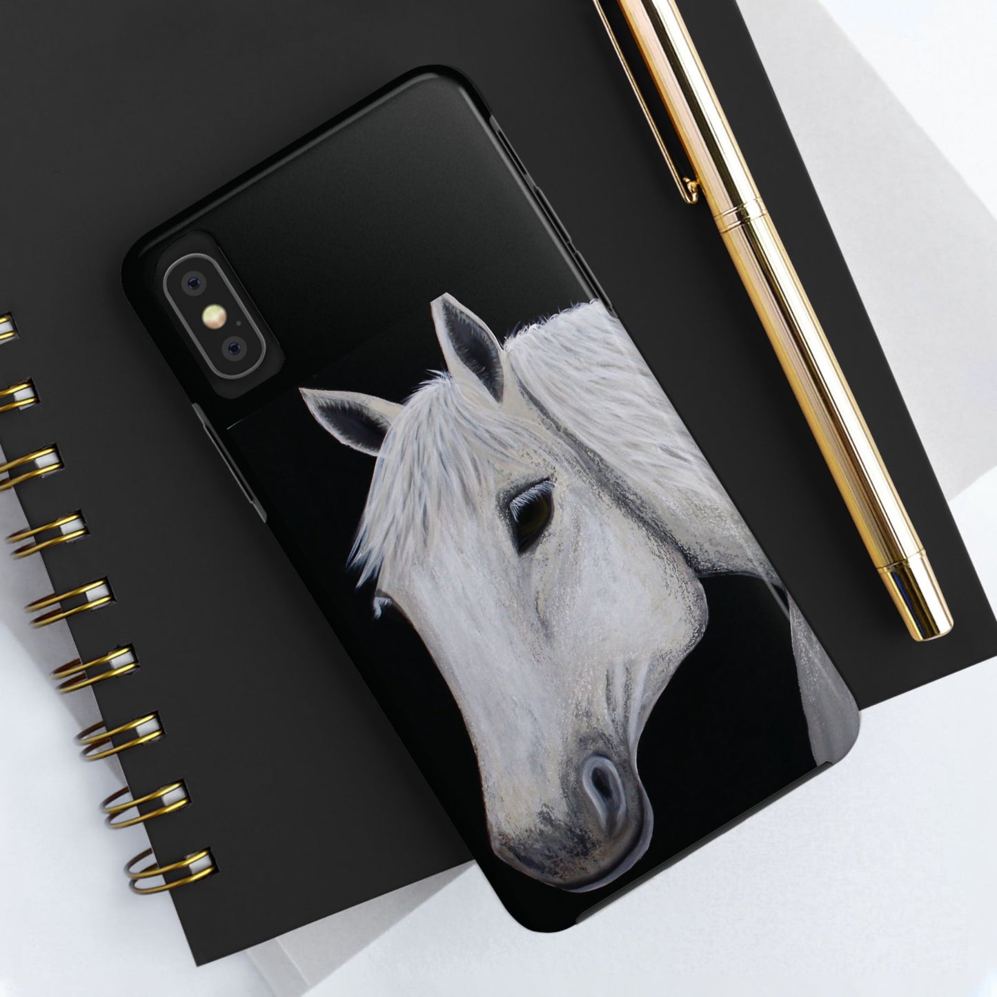 Tough Phone Case - Original art phone case - Slim phone case - Equestrian Art phone case - Ghost Horse Phone case