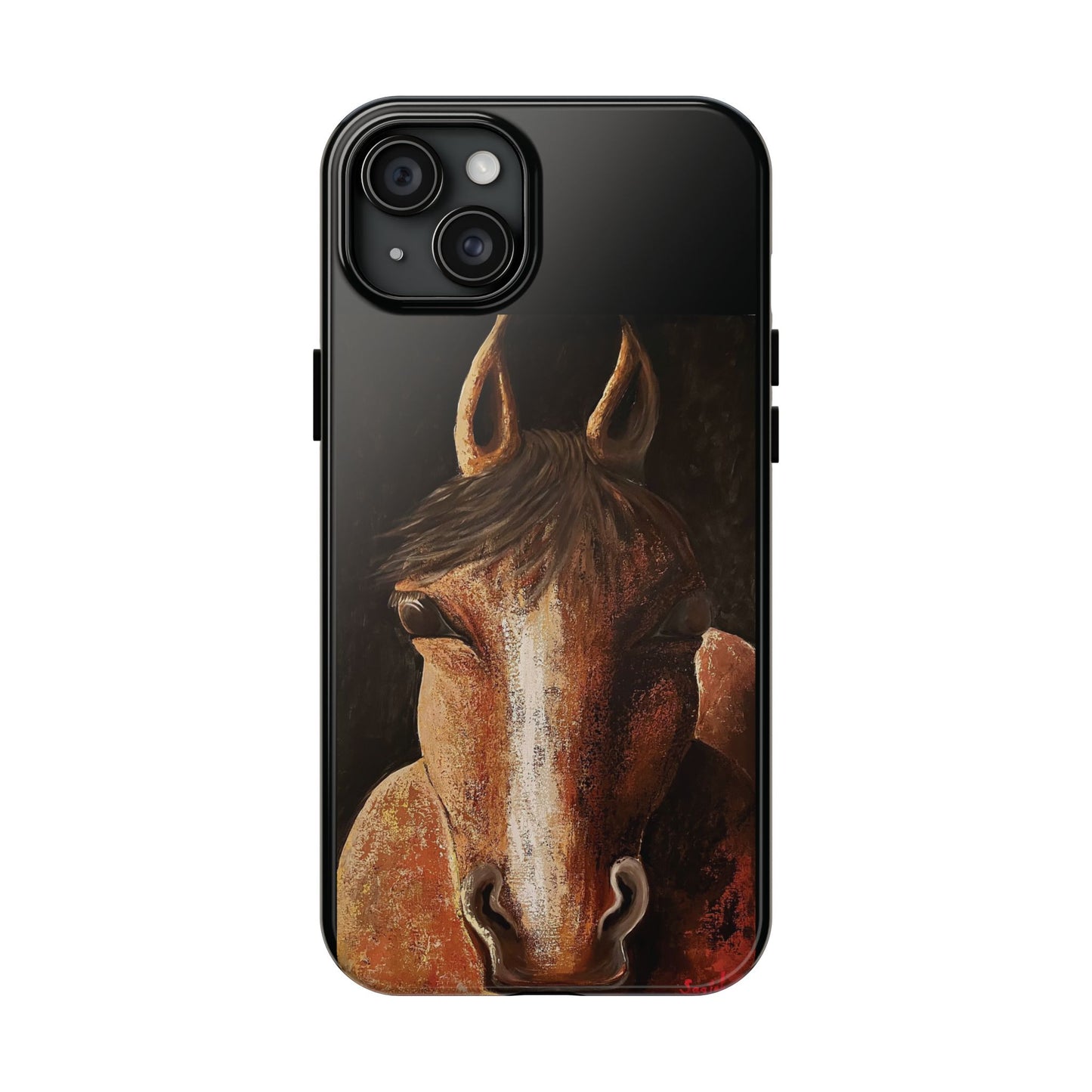 Tough Phone Case - Original art phone case - Equestrian Art phone case - Nigel