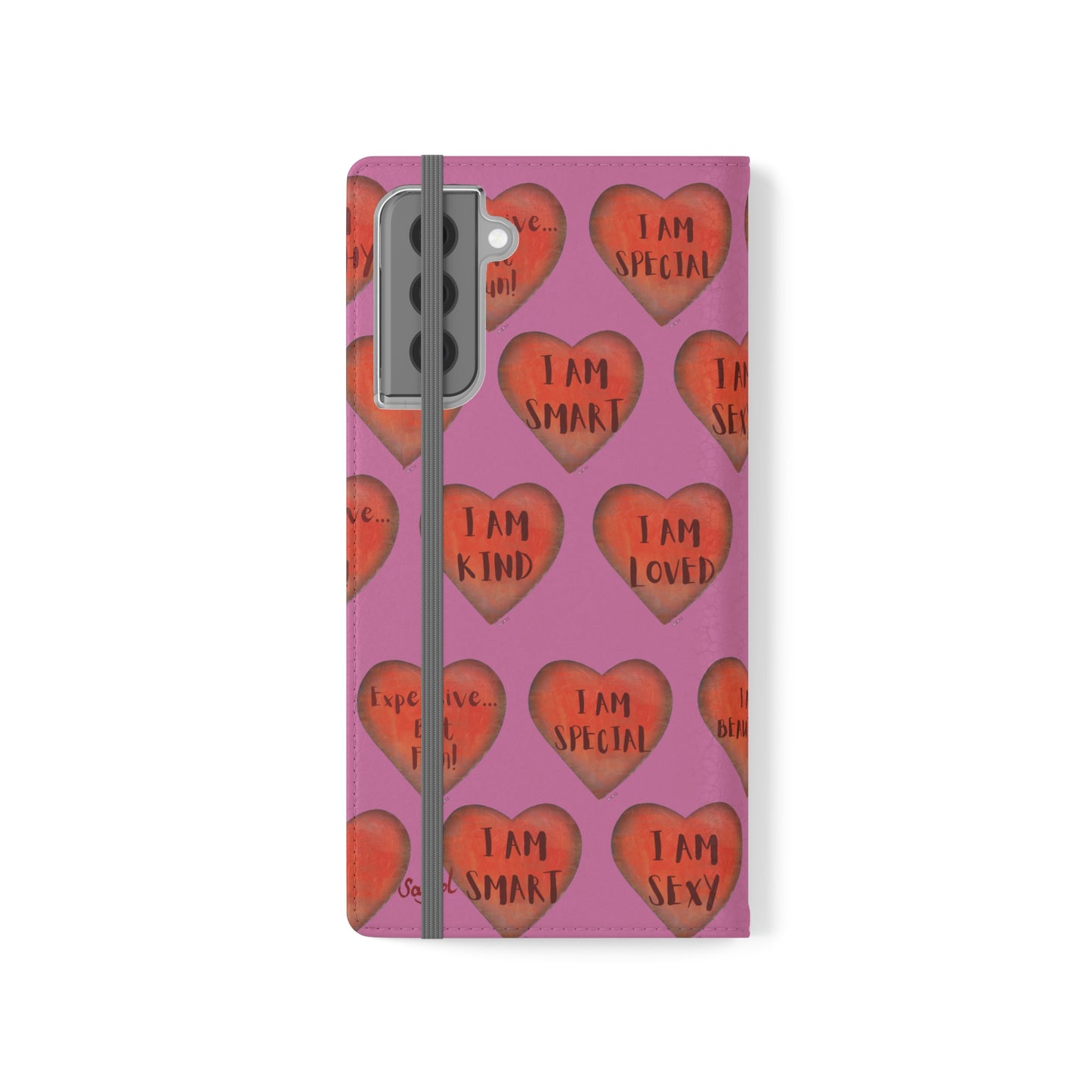 Phone Flip Cases - Wallet Phone case - flip phone case - Heart Phone case - Valentine Gift - iphone wallet - Samsung Wallet