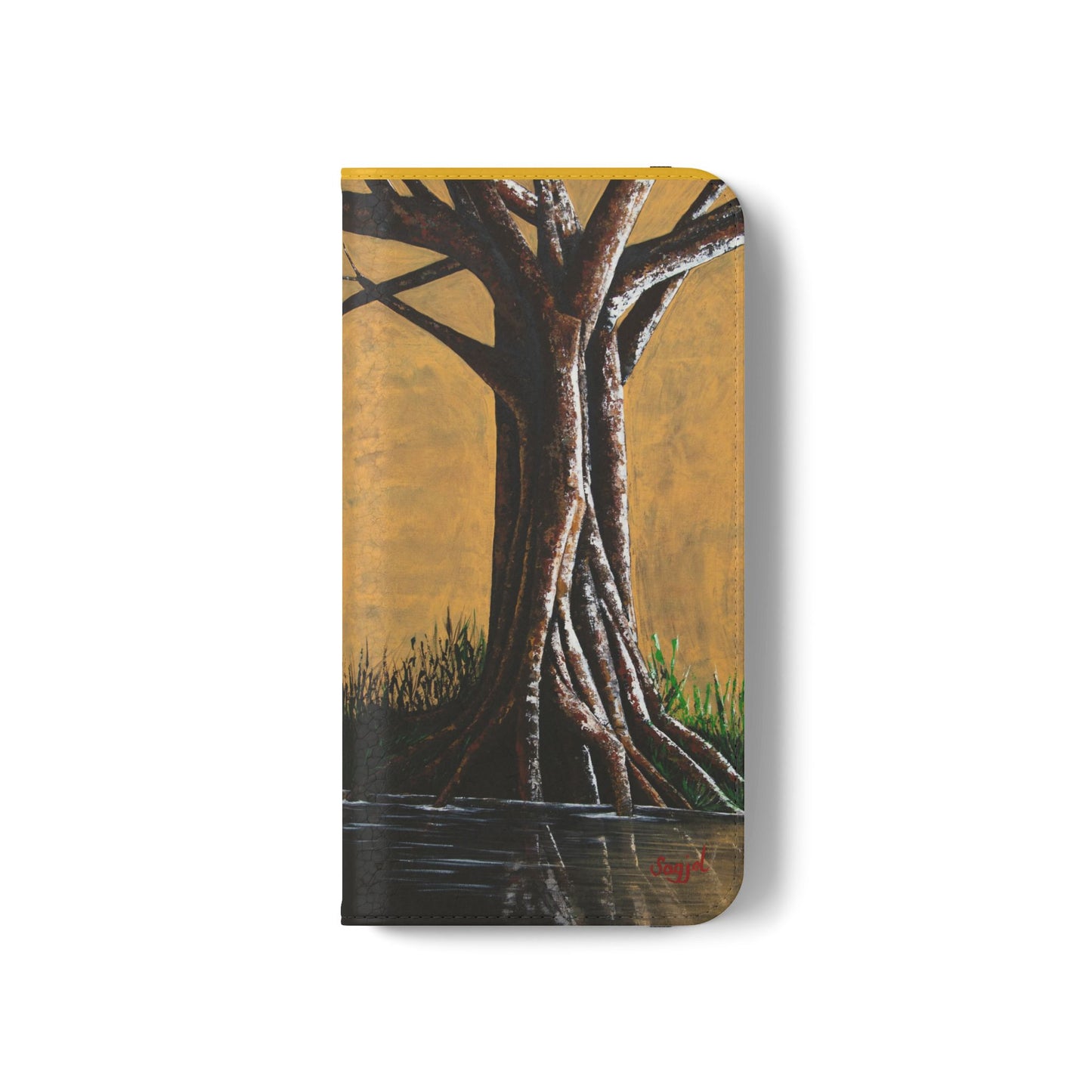 Phone Case - Flip style phone case - Wallet phone Case - Original Tree Art phone case - Strength in Vulnerability original Art