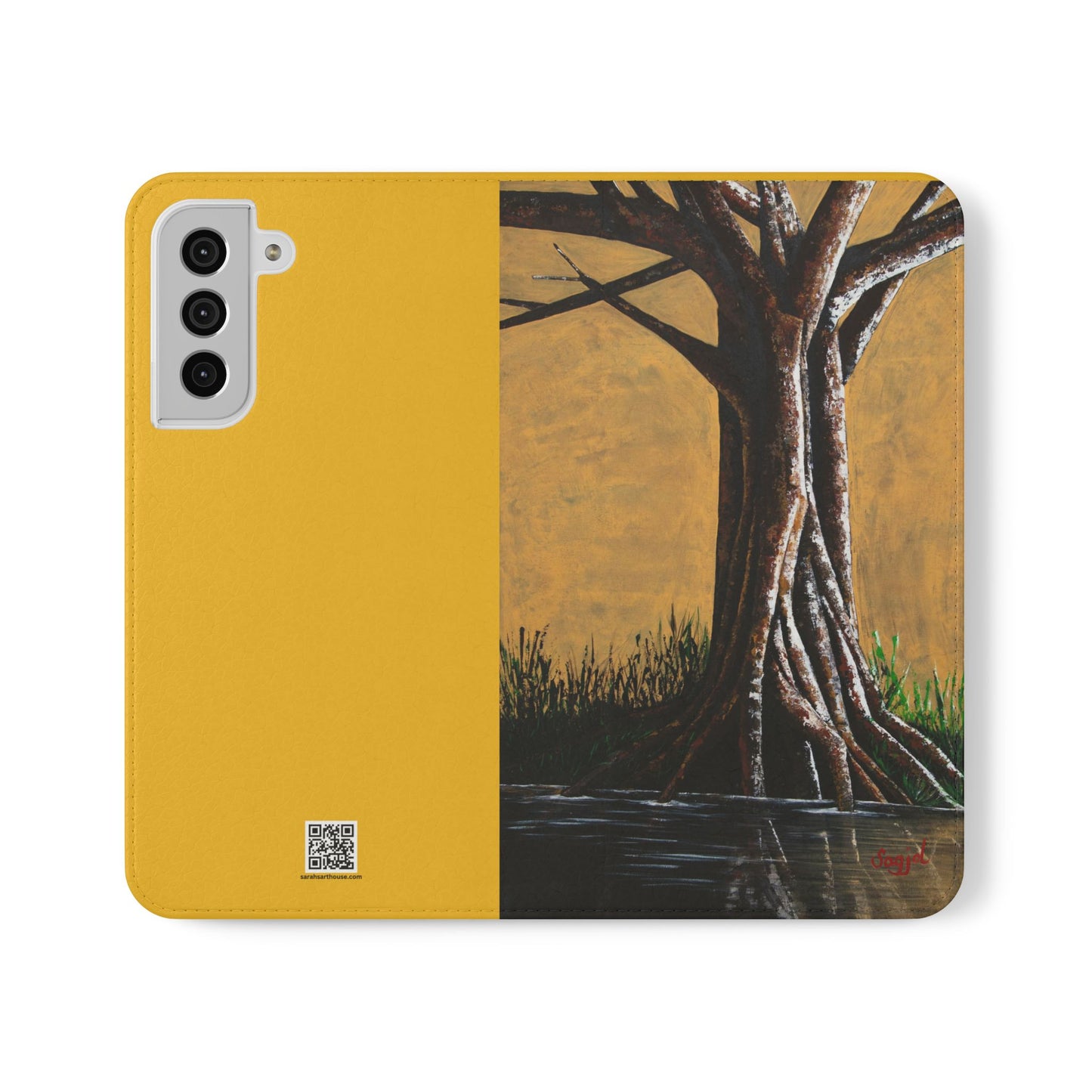 Phone Case - Flip style phone case - Wallet phone Case - Original Tree Art phone case - Strength in Vulnerability original Art