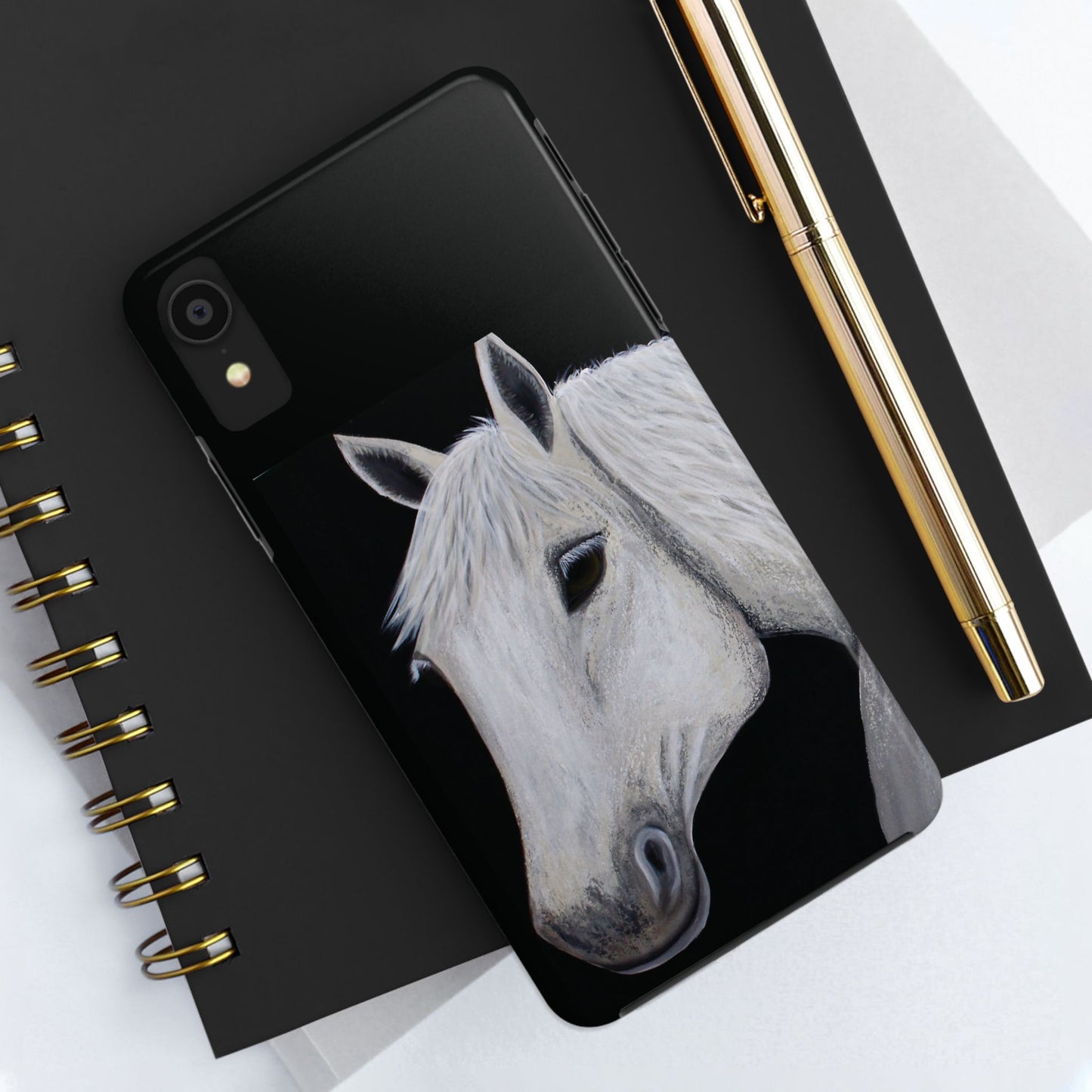 Tough Phone Case - Original art phone case - Slim phone case - Equestrian Art phone case - Ghost Horse Phone case