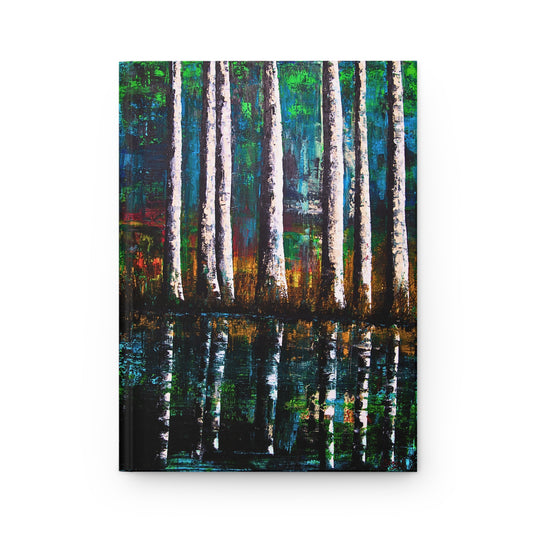 Hardcover Journal Matte - Reflections- Original Art Notebook