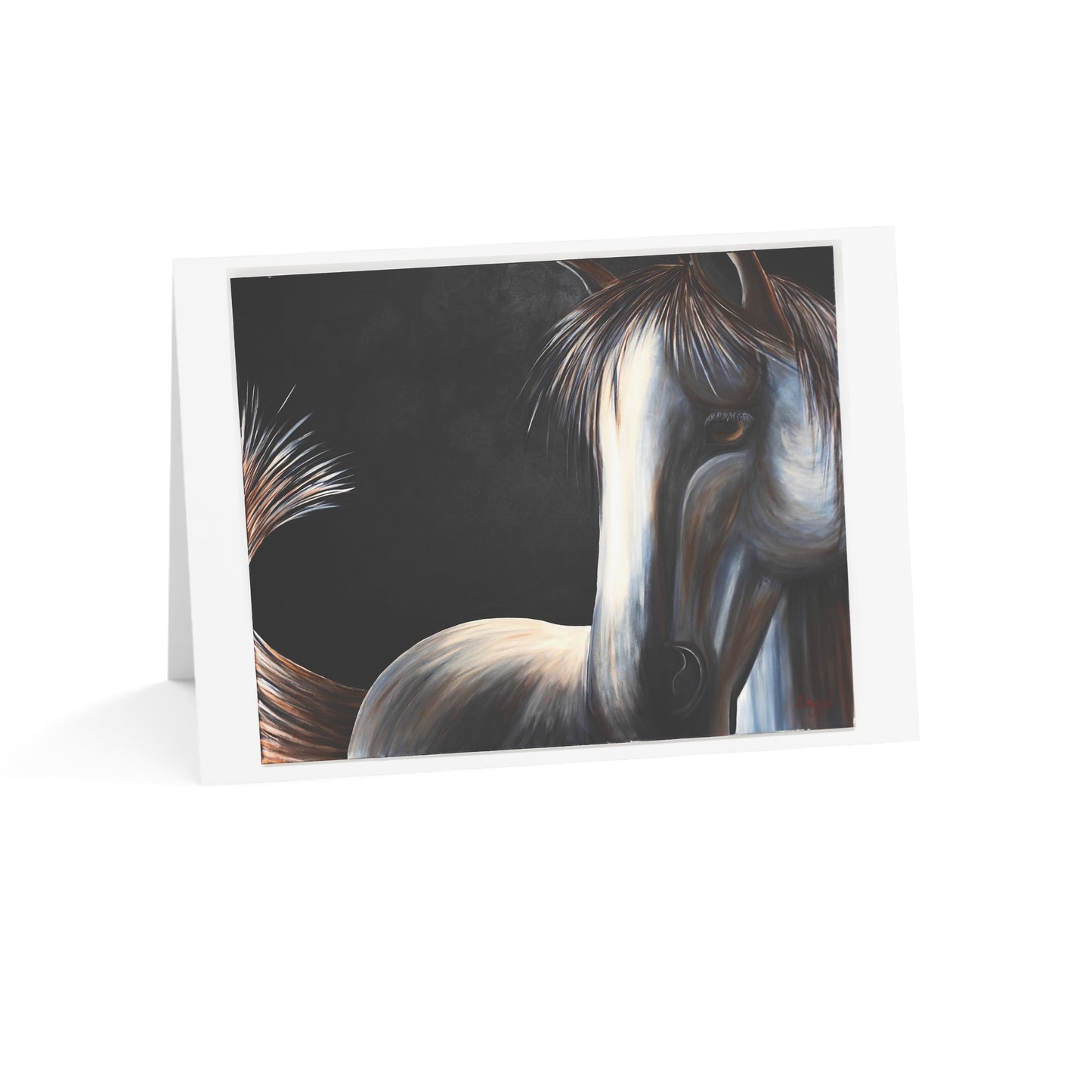 Greeting Cards - Equestrian - High quality Folded note Cards - Original Art Cards - Thank you Card - Birthday Card - Stamina