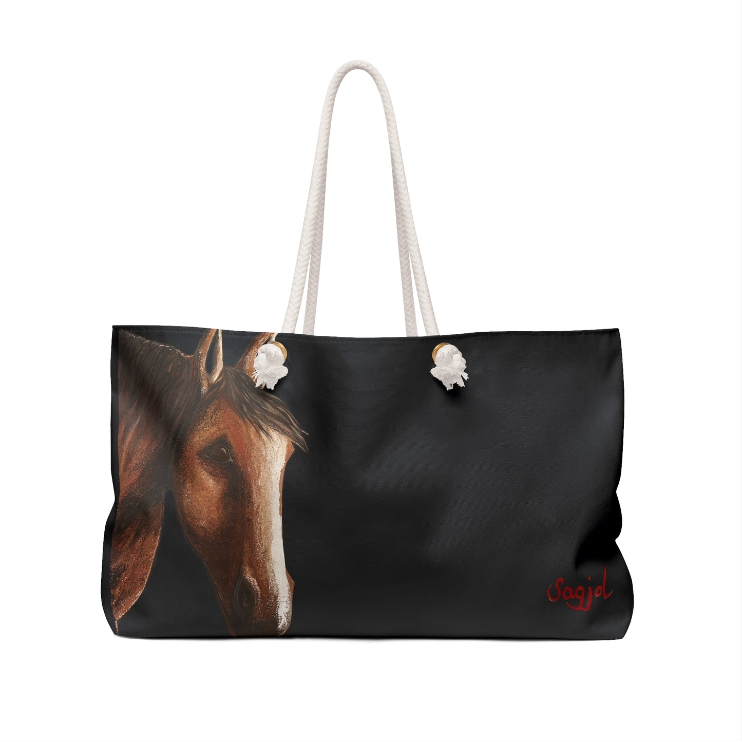 Horse Weekender Bag - Equestrian Tote bag- Spirit Tote - Horse canvass bag - Canvas Tote -Horse lover Tote - Spirit