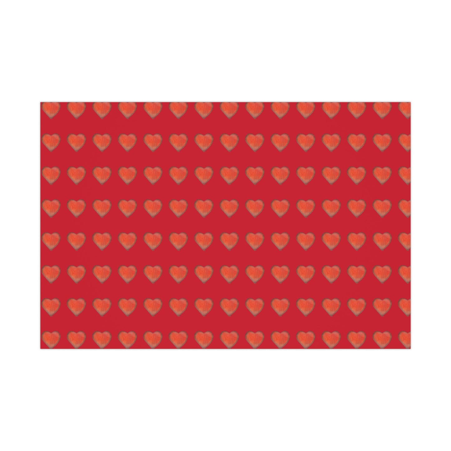 Gift Wrap Papers - "Valentine" Heart Gift Paper -  Valentine Wrapping Paper