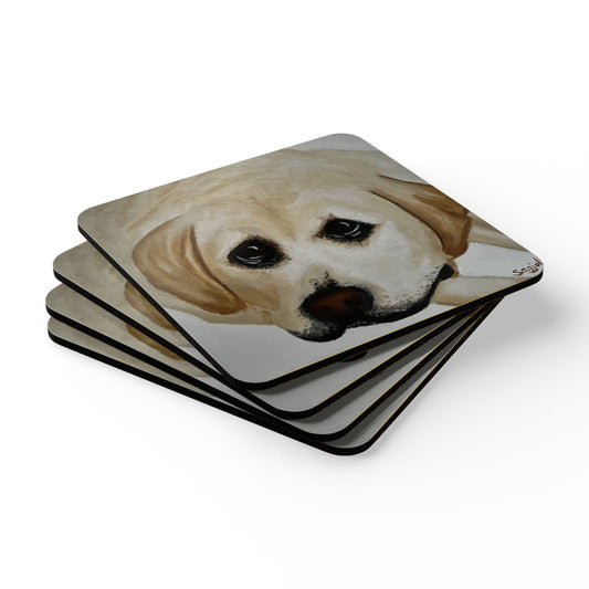 Coaster Set - Cooper - Original Hand Painted Art - Corkwood