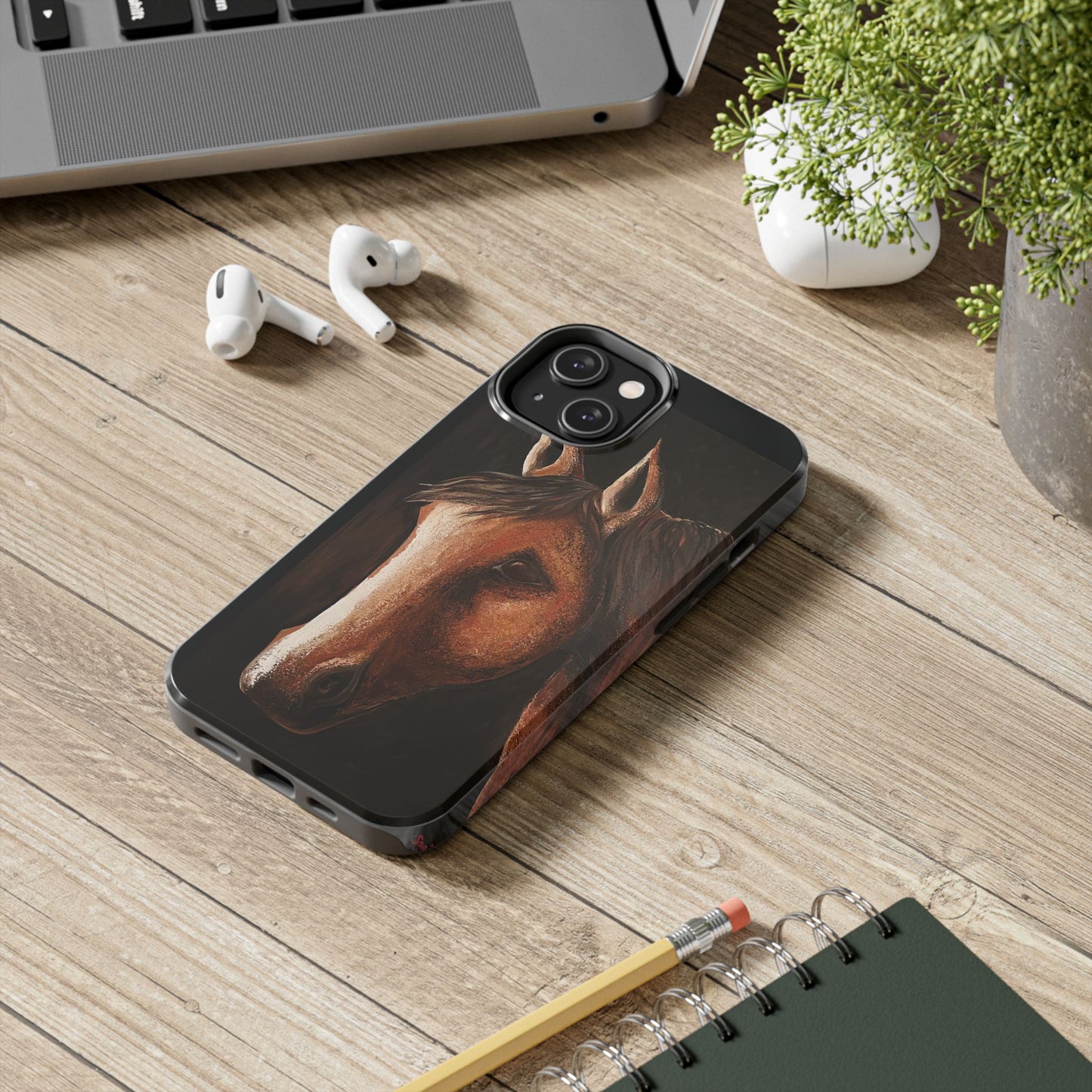 Tough Phone Case - Original art phone case - Slim phone case - Equestrian Art phone case - Spirit