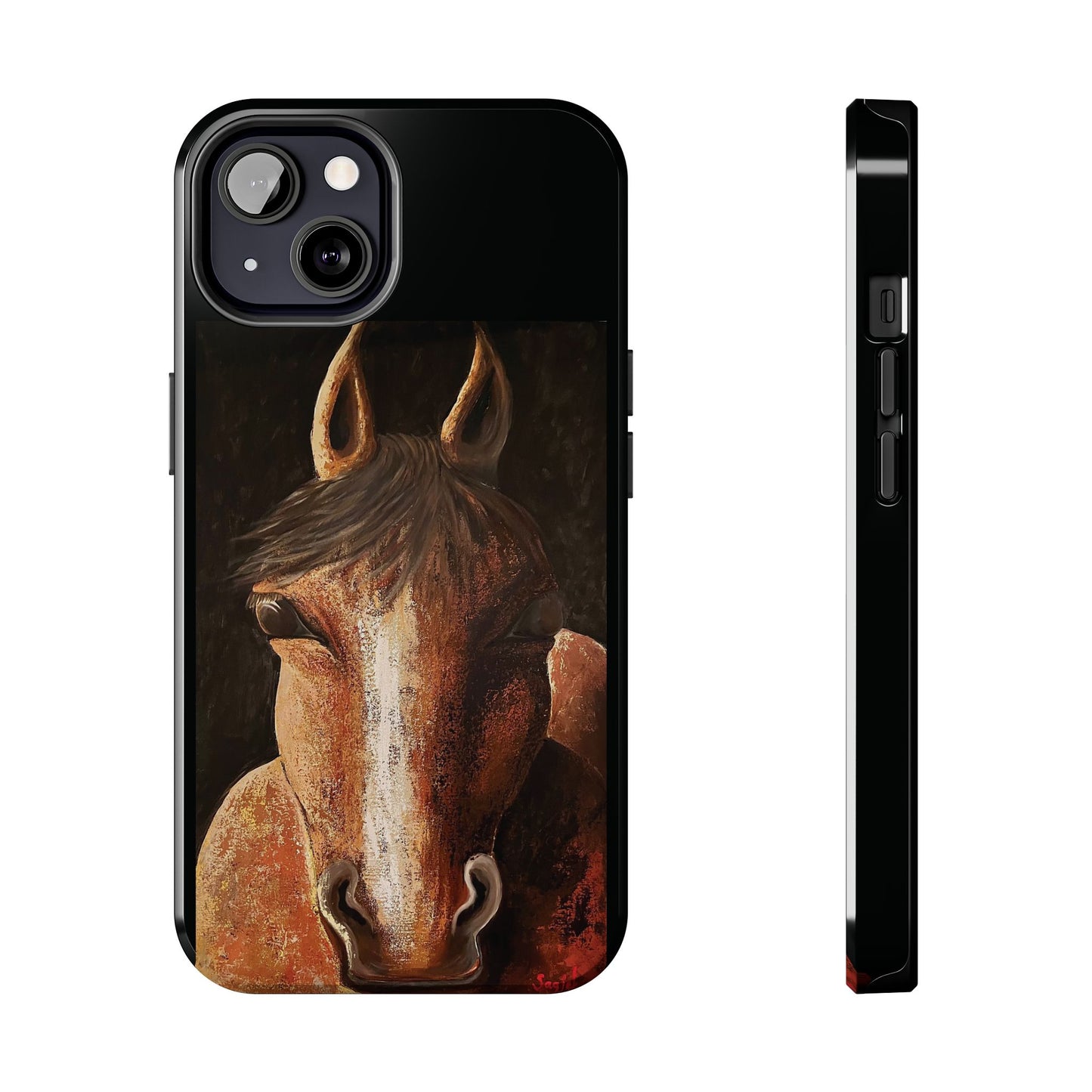 Tough Phone Case - Original art phone case - Equestrian Art phone case - Nigel