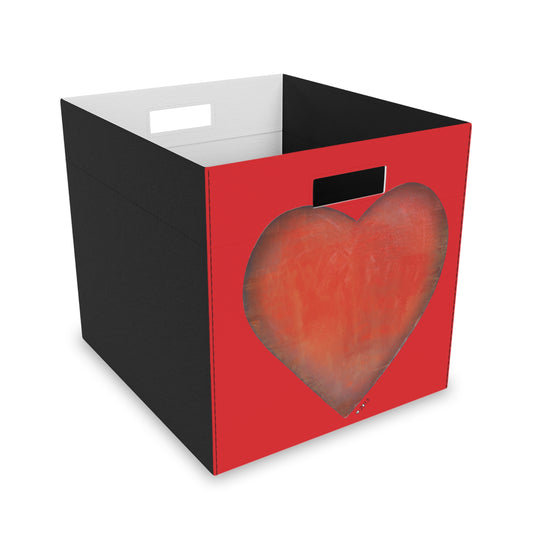 Red Heart - Felt Storage Box -Valentine Decor