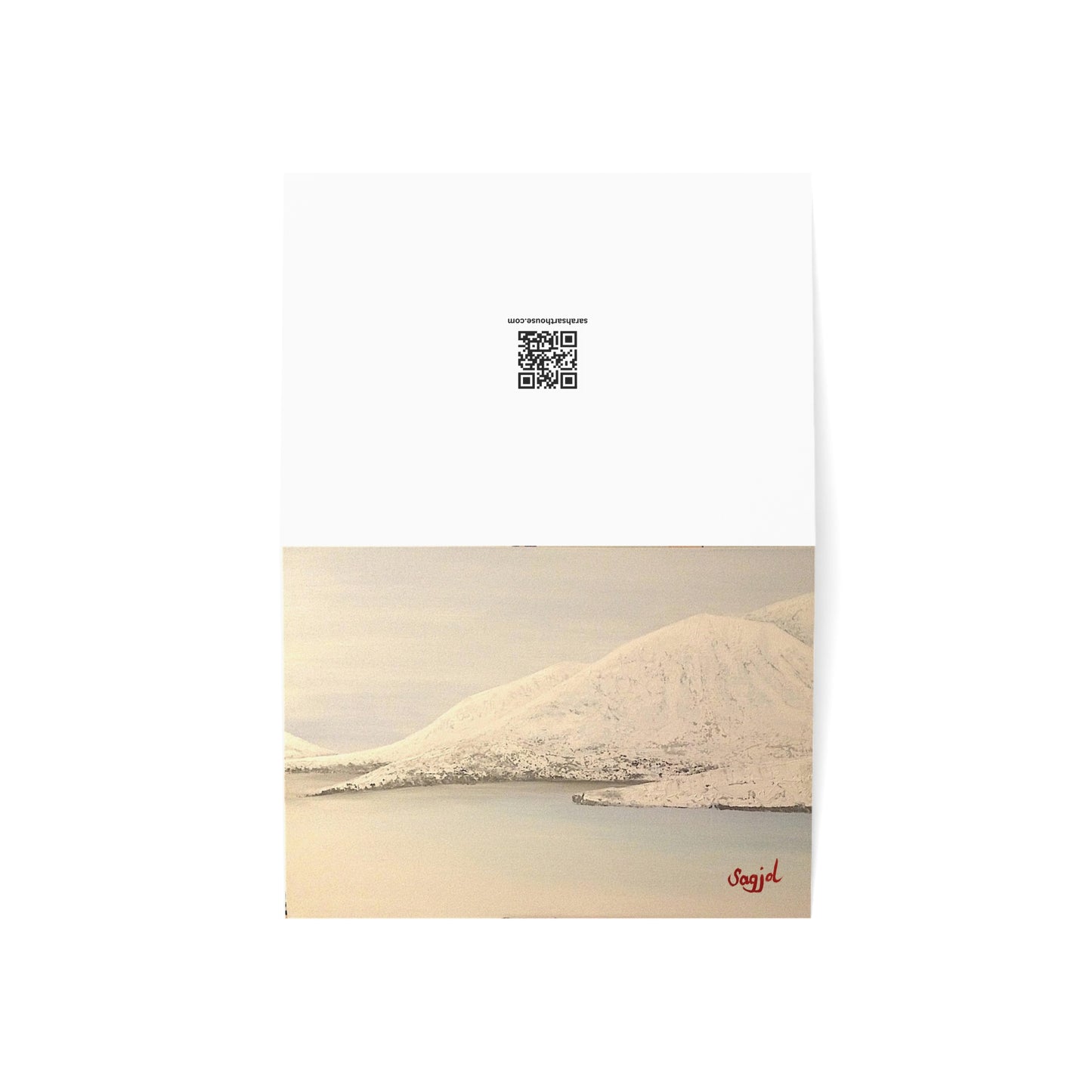 Greeting Cards - Salt lake - High quality Folded note Cards - Original Art Cards - Seasons Greeting Card