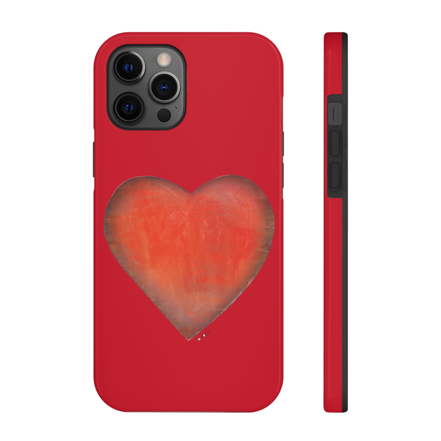 Red Heart Art Phone Cases
