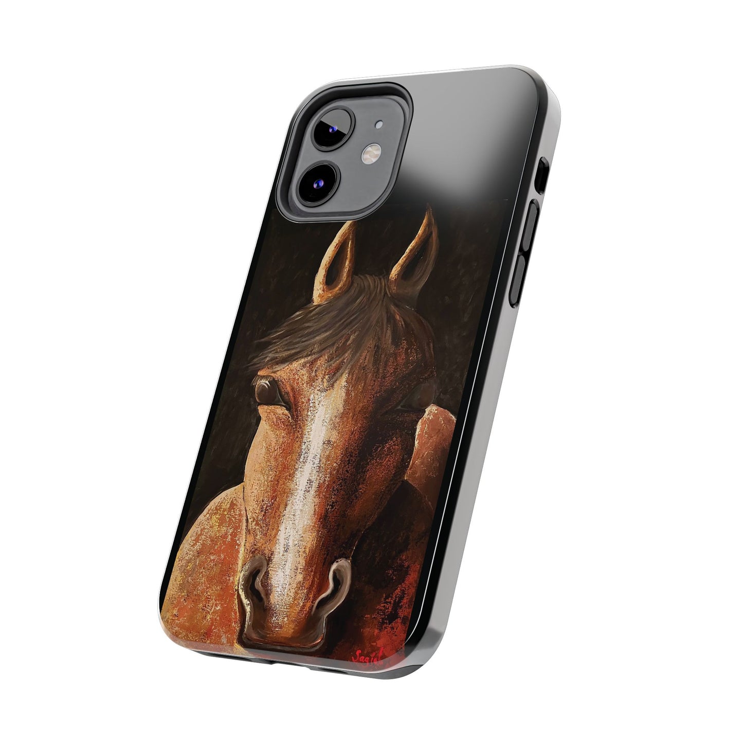 Tough Phone Case - Original art phone case - Equestrian Art phone case - Nigel