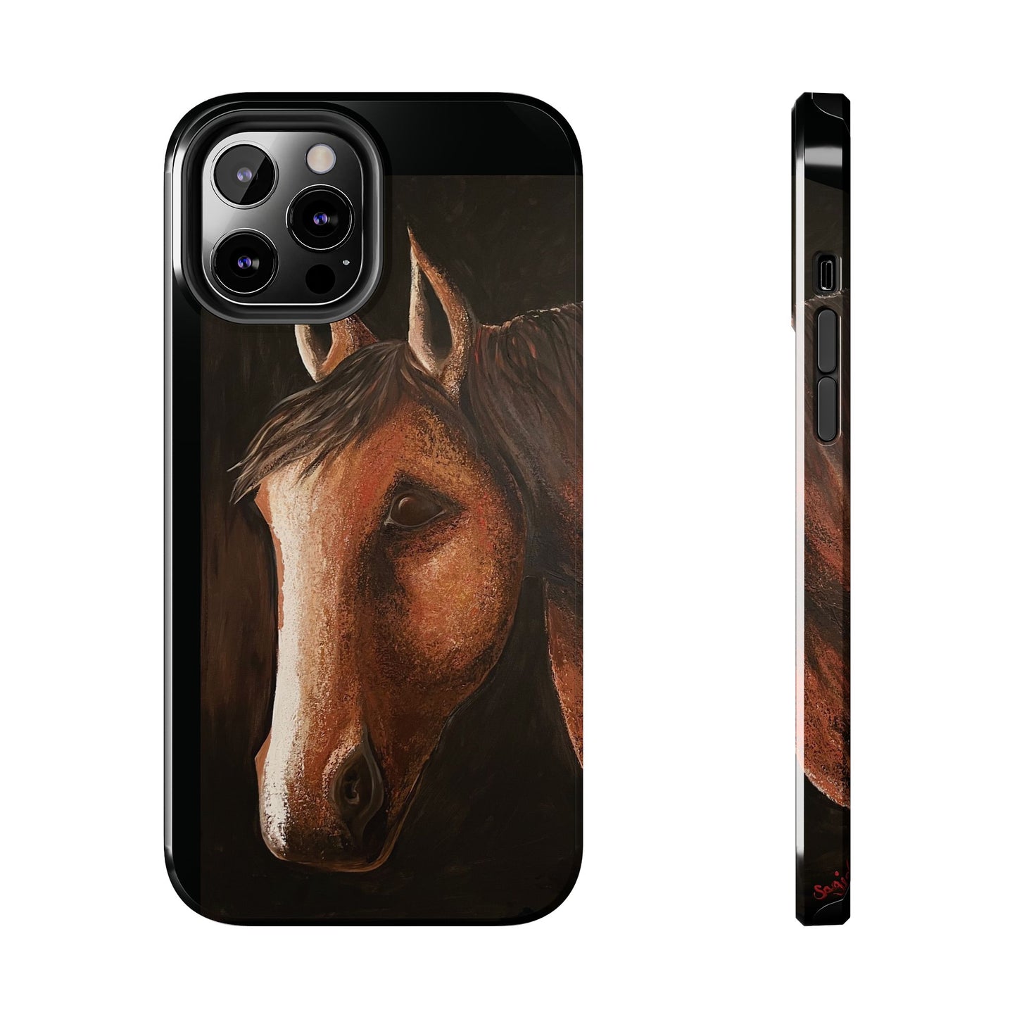 Tough Phone Case - Original art phone case - Slim phone case - Equestrian Art phone case - Spirit