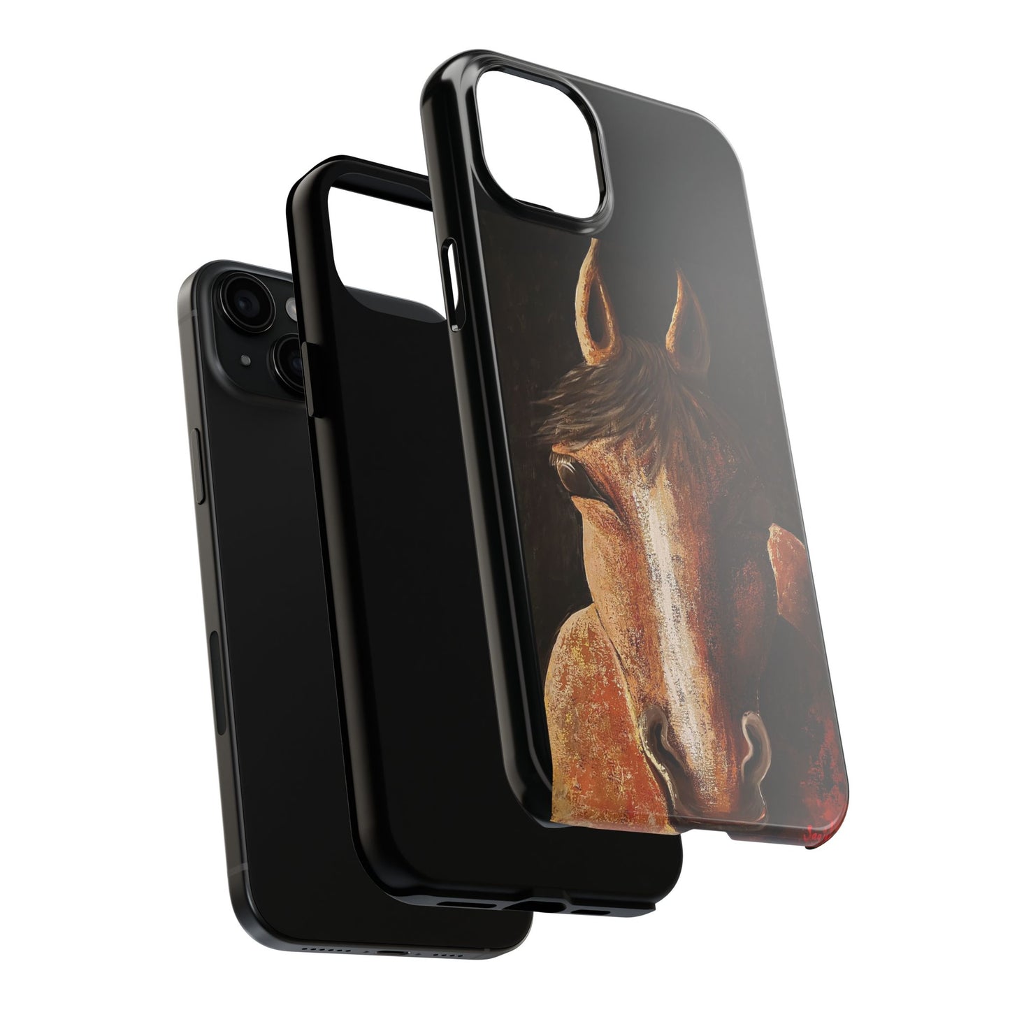 Tough Phone Case - Original art phone case - Equestrian Art phone case - Nigel