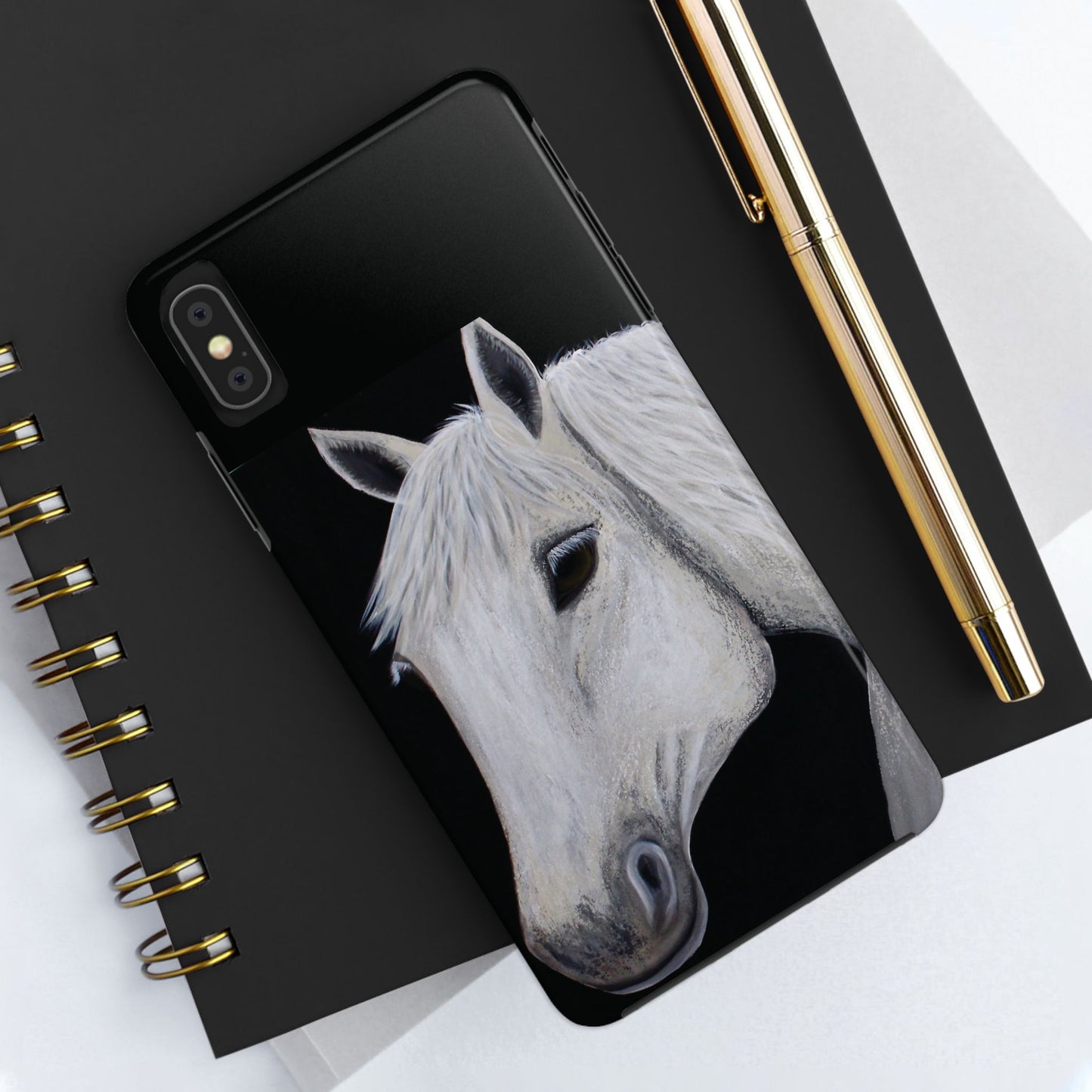 Tough Phone Case - Original art phone case - Slim phone case - Equestrian Art phone case - Ghost Horse Phone case