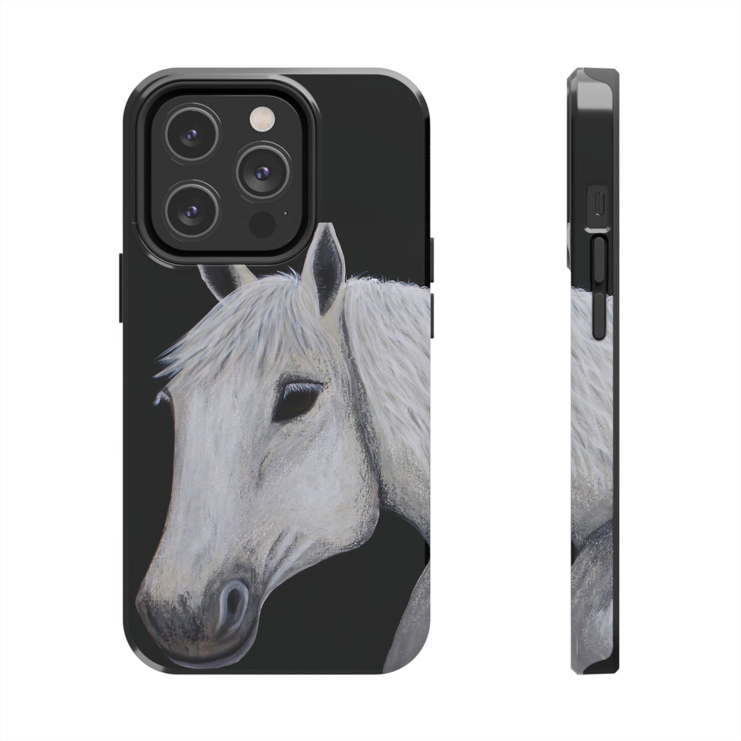 Tough Phone Case - Original art phone case - Slim phone case - Equestrian Art phone case - Ghost Horse Phone case