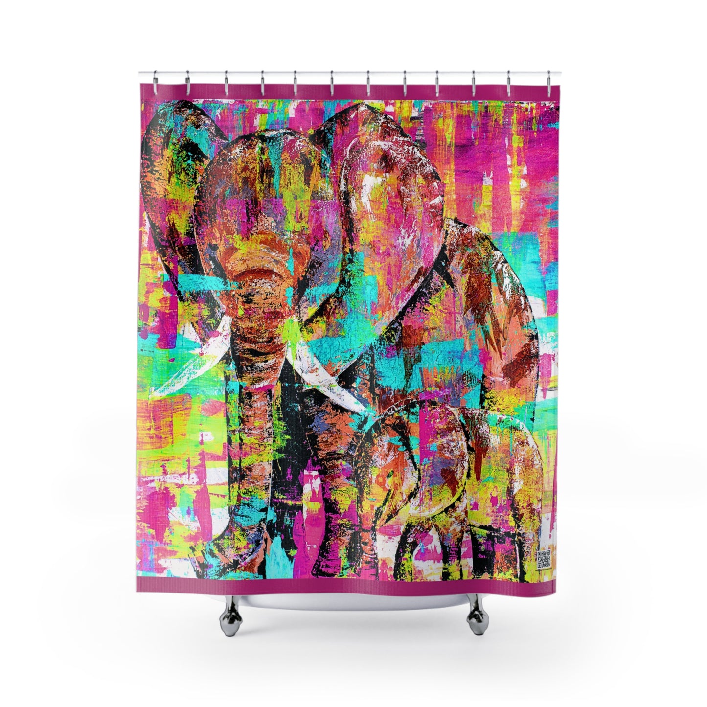 Shower Curtain - Curtain for Bath - Pure Love