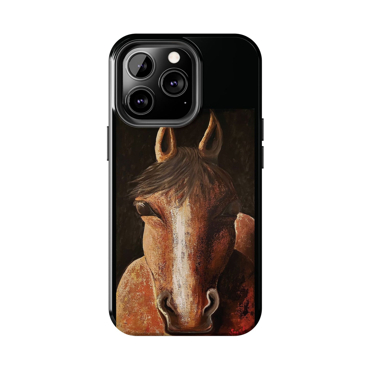 Tough Phone Case - Original art phone case - Equestrian Art phone case - Nigel