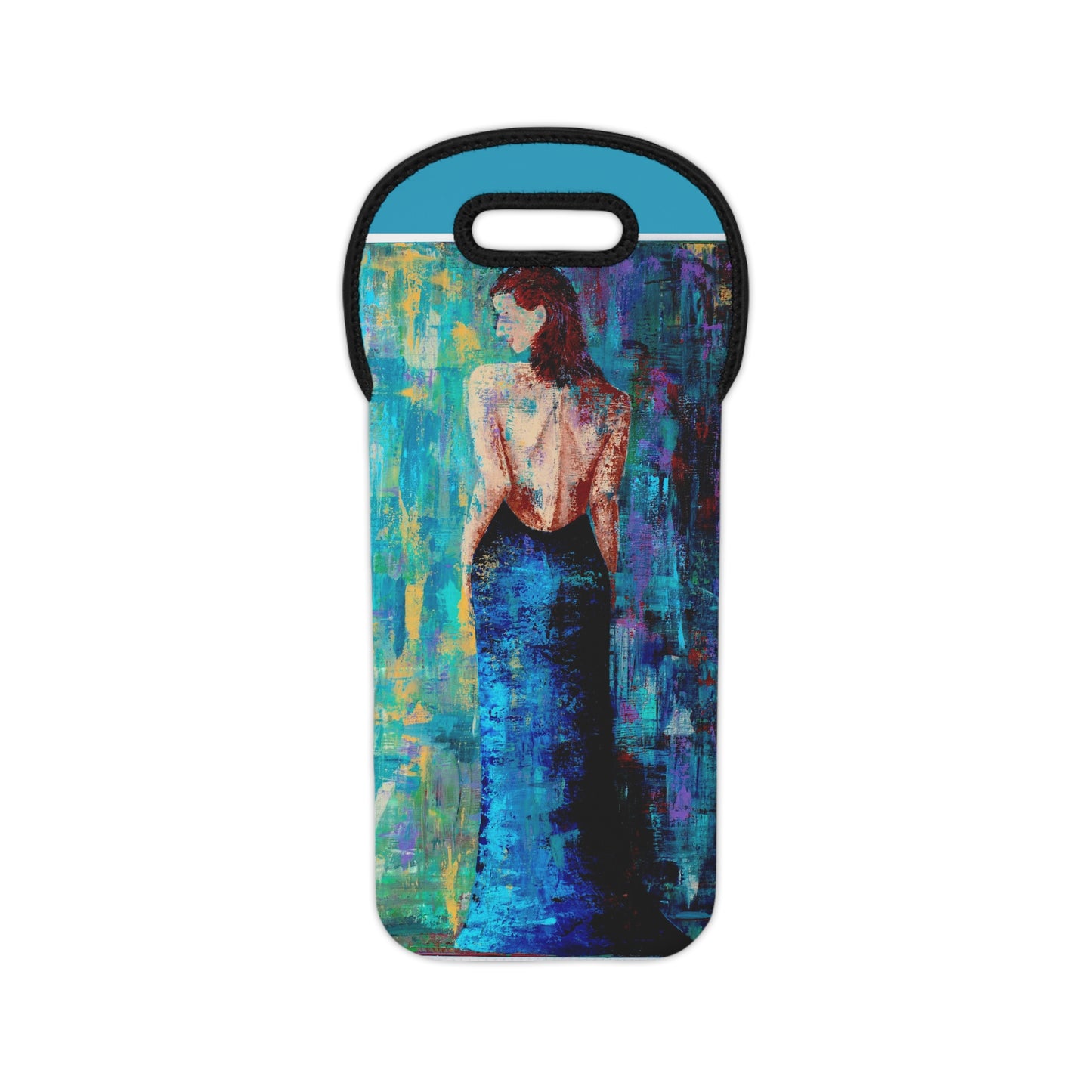 Lady in Blue - Wine Carrier Bag