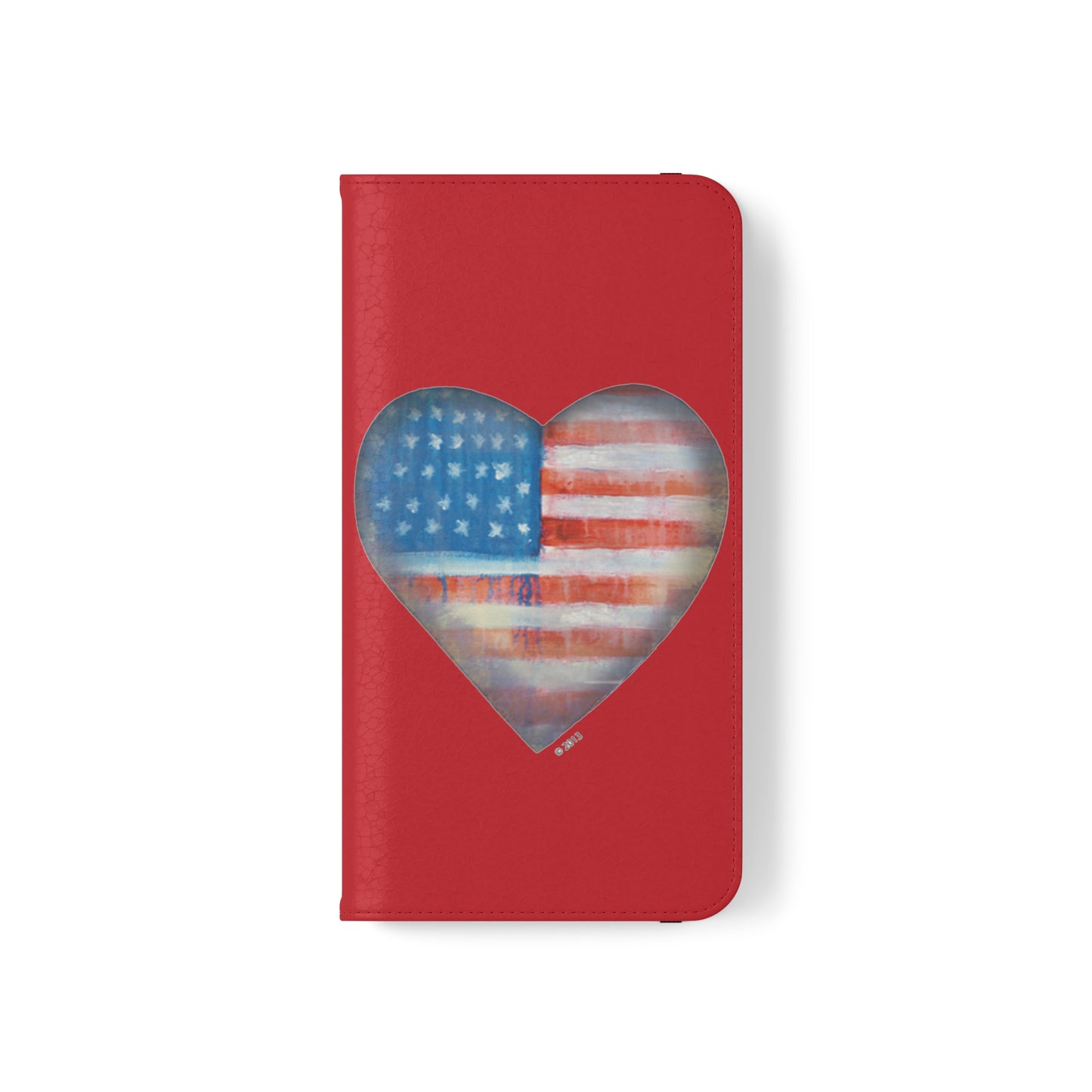 Phone Flip Cases - Wallet Phone case - flip phone case - American Heart