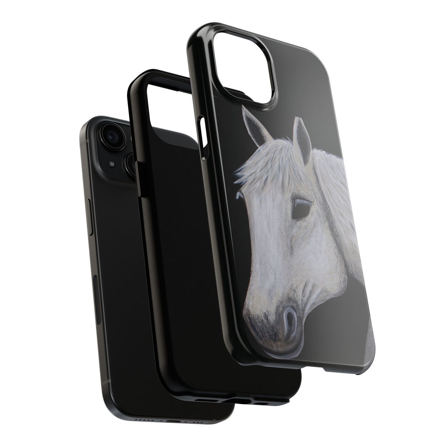 Tough Phone Case - Original art phone case - Slim phone case - Equestrian Art phone case - Ghost Horse Phone case