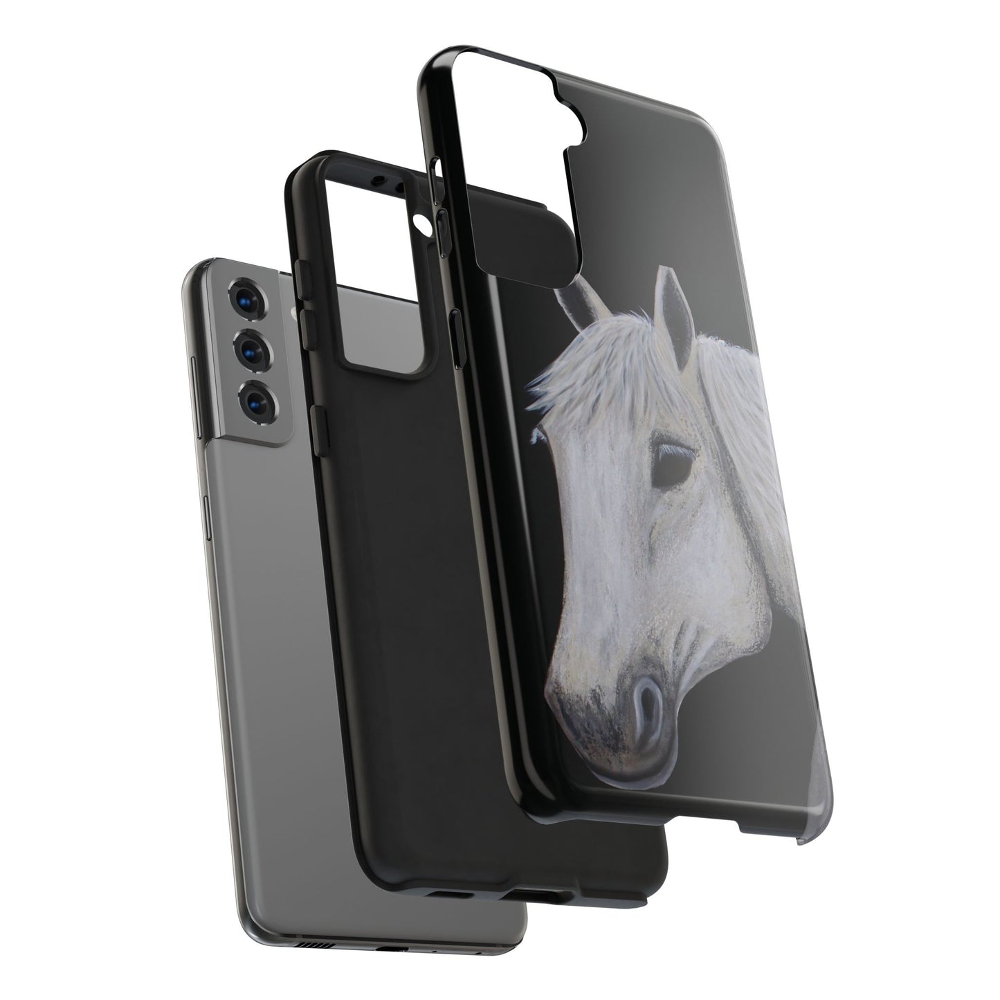 Tough Phone Case - Original art phone case - Slim phone case - Equestrian Art phone case - Ghost Horse Phone case