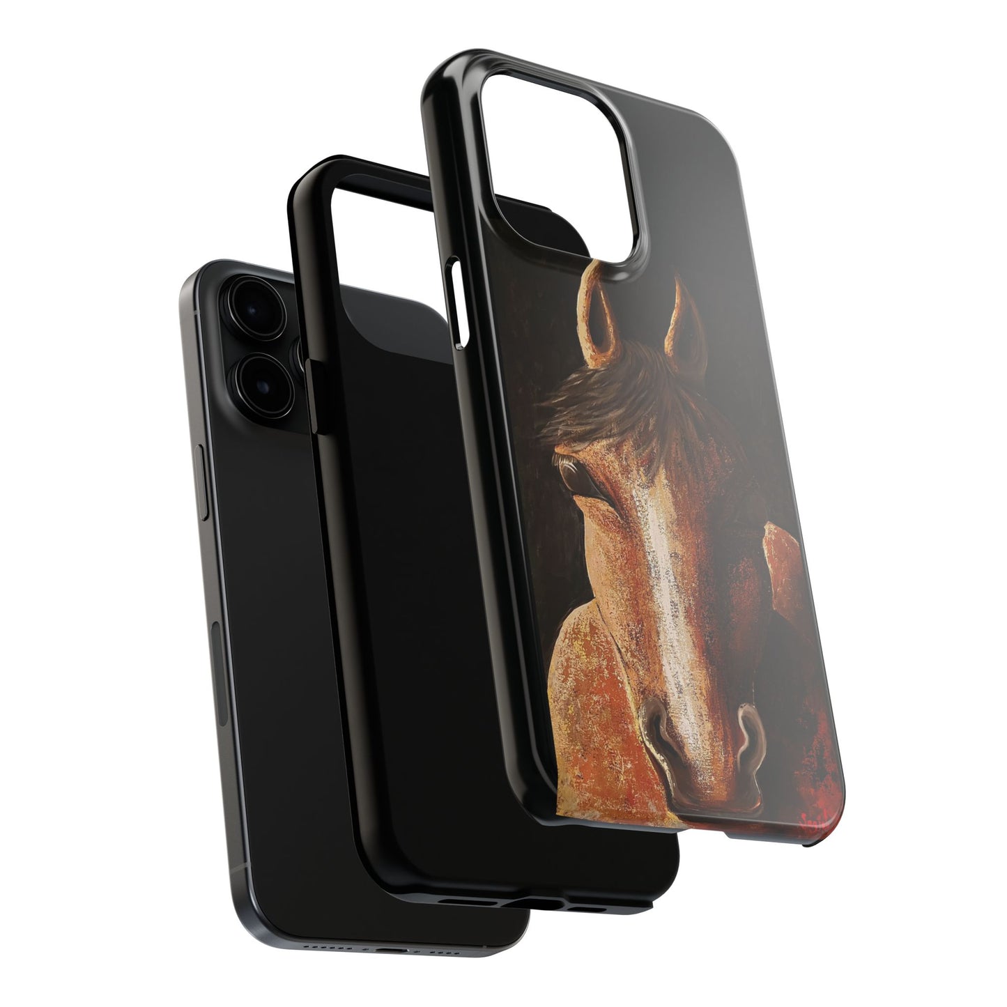 Tough Phone Case - Original art phone case - Equestrian Art phone case - Nigel