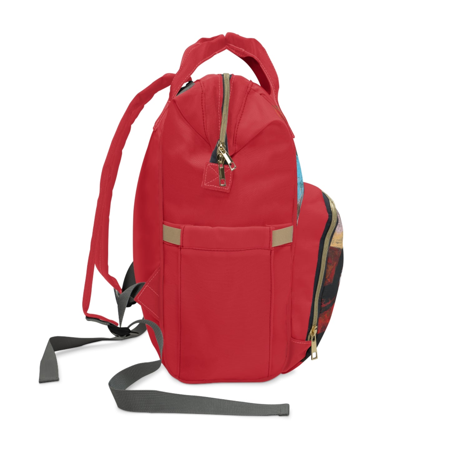 Backpack - Book Bag- Multipurpose Backpack - At the end of the day - Red
