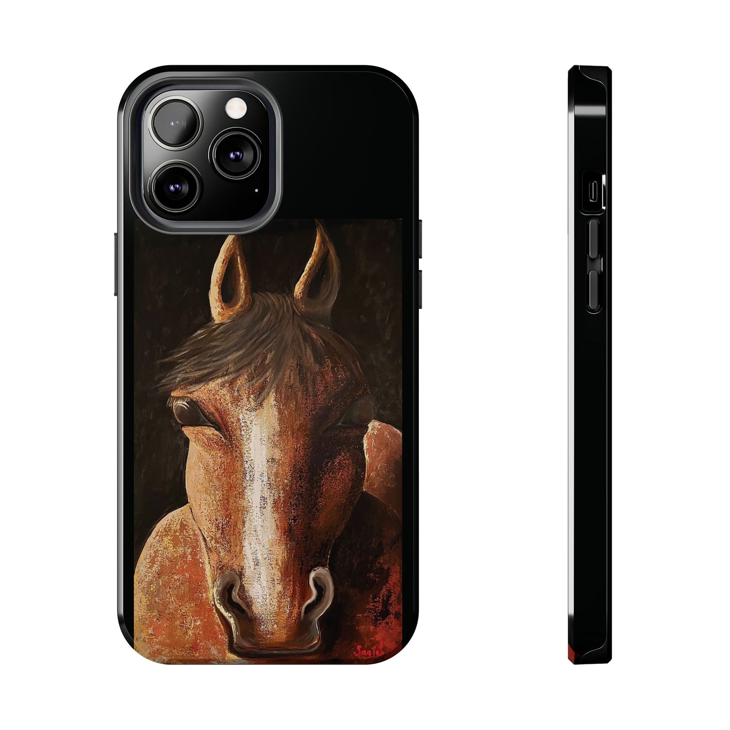 Tough Phone Case - Original art phone case - Equestrian Art phone case - Nigel