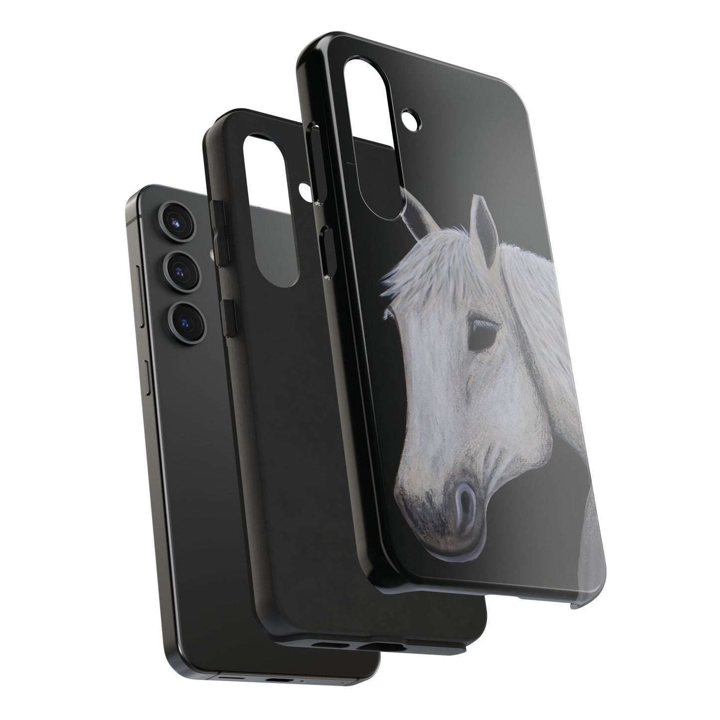 Tough Phone Case - Original art phone case - Slim phone case - Equestrian Art phone case - Ghost Horse Phone case