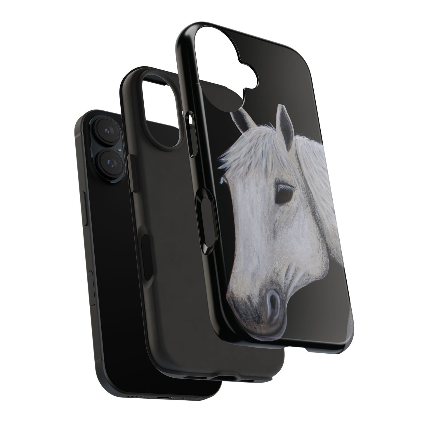 Tough Phone Case - Original art phone case - Slim phone case - Equestrian Art phone case - Ghost Horse Phone case