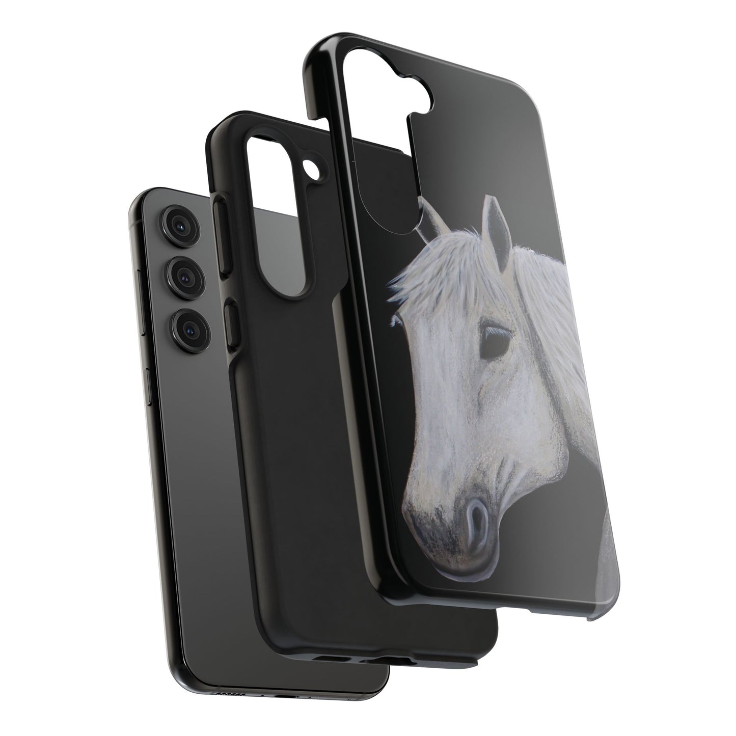 Tough Phone Case - Original art phone case - Slim phone case - Equestrian Art phone case - Ghost Horse Phone case