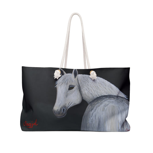 Horse Weekender Bag - Equestrian Tote bag- Spirit Tote - Horse canvass bag - Canvas Tote -Horse lover Tote - Ghost