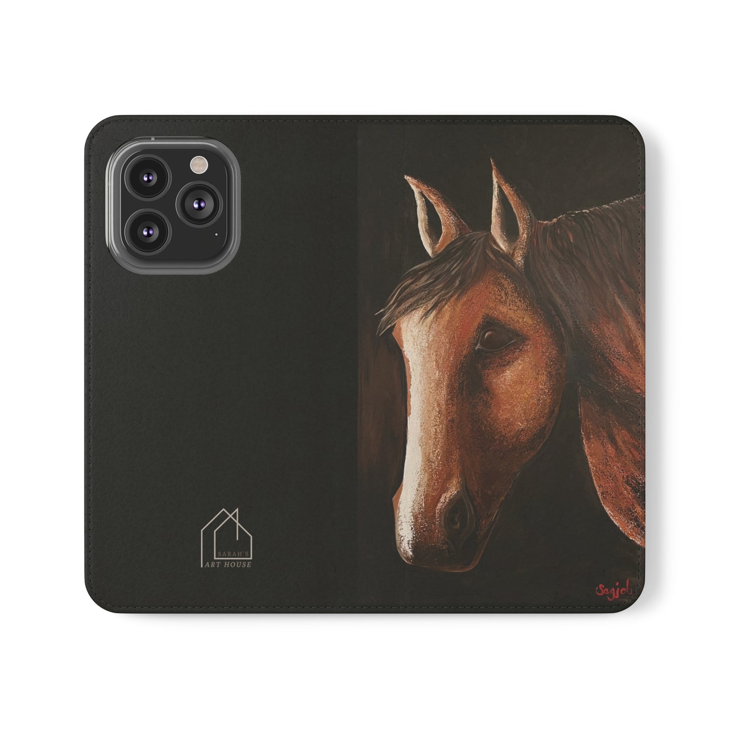Phone Flip Cases - Wallet Phone case - Phone case with Wallet - Equestrian - Spirit