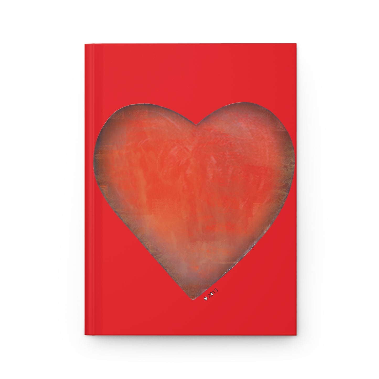 Hardcover Journal Matte - Valentine Gift - Heart Notebook