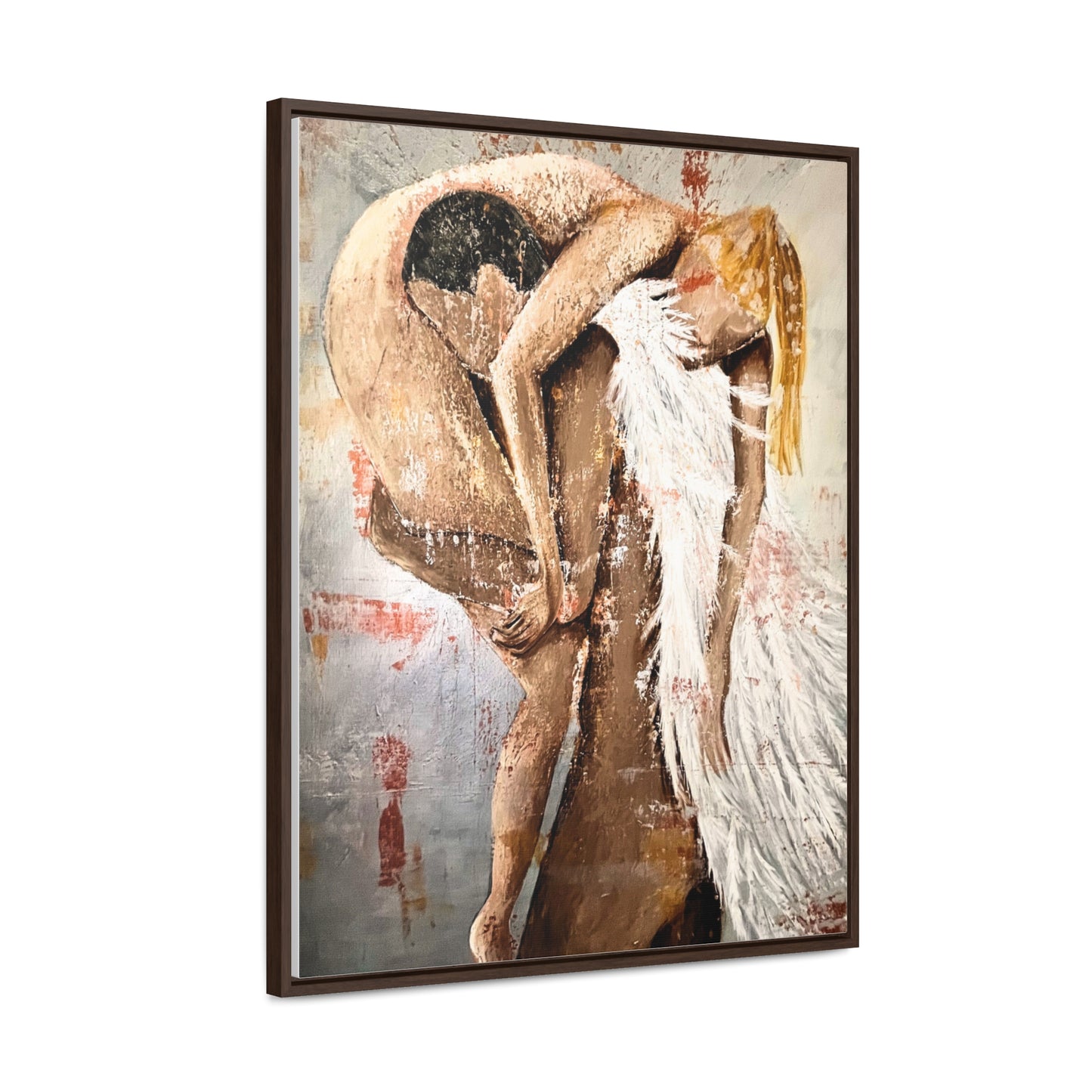 Framed Gallery Wraps - Original Art - Framed Canvas - Angel Rescue