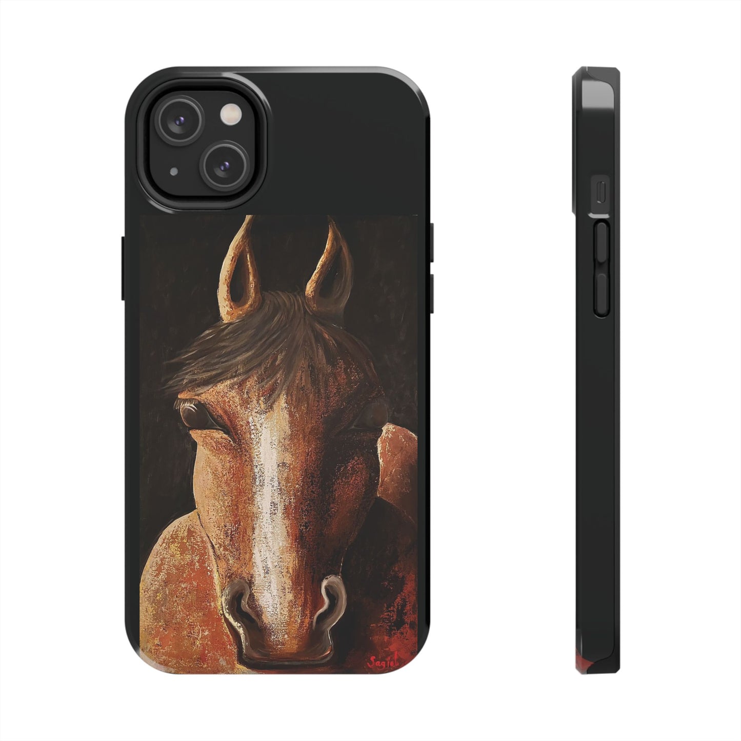 Tough Phone Case - Original art phone case - Equestrian Art phone case - Nigel