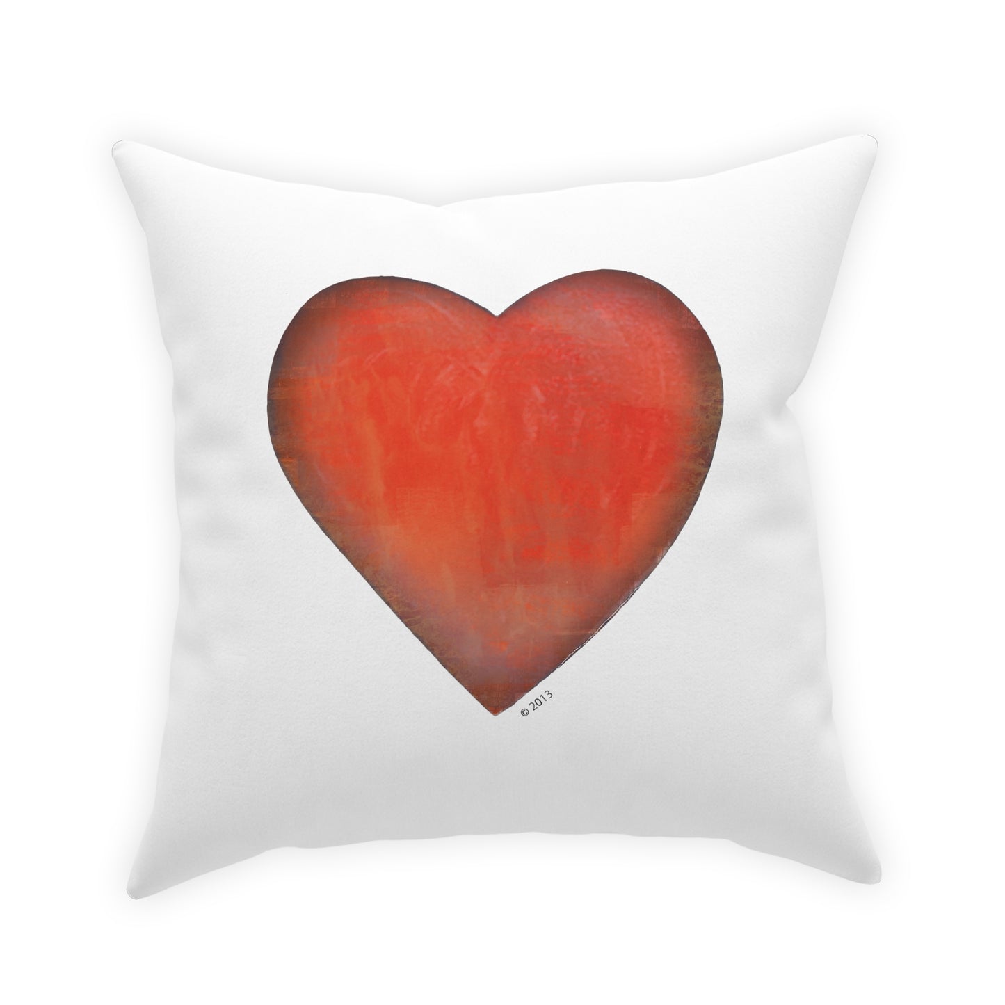 Red Throw Pillow - Colorful Throw Pillow - Heart Throw Pillow for couch, sofa or bed