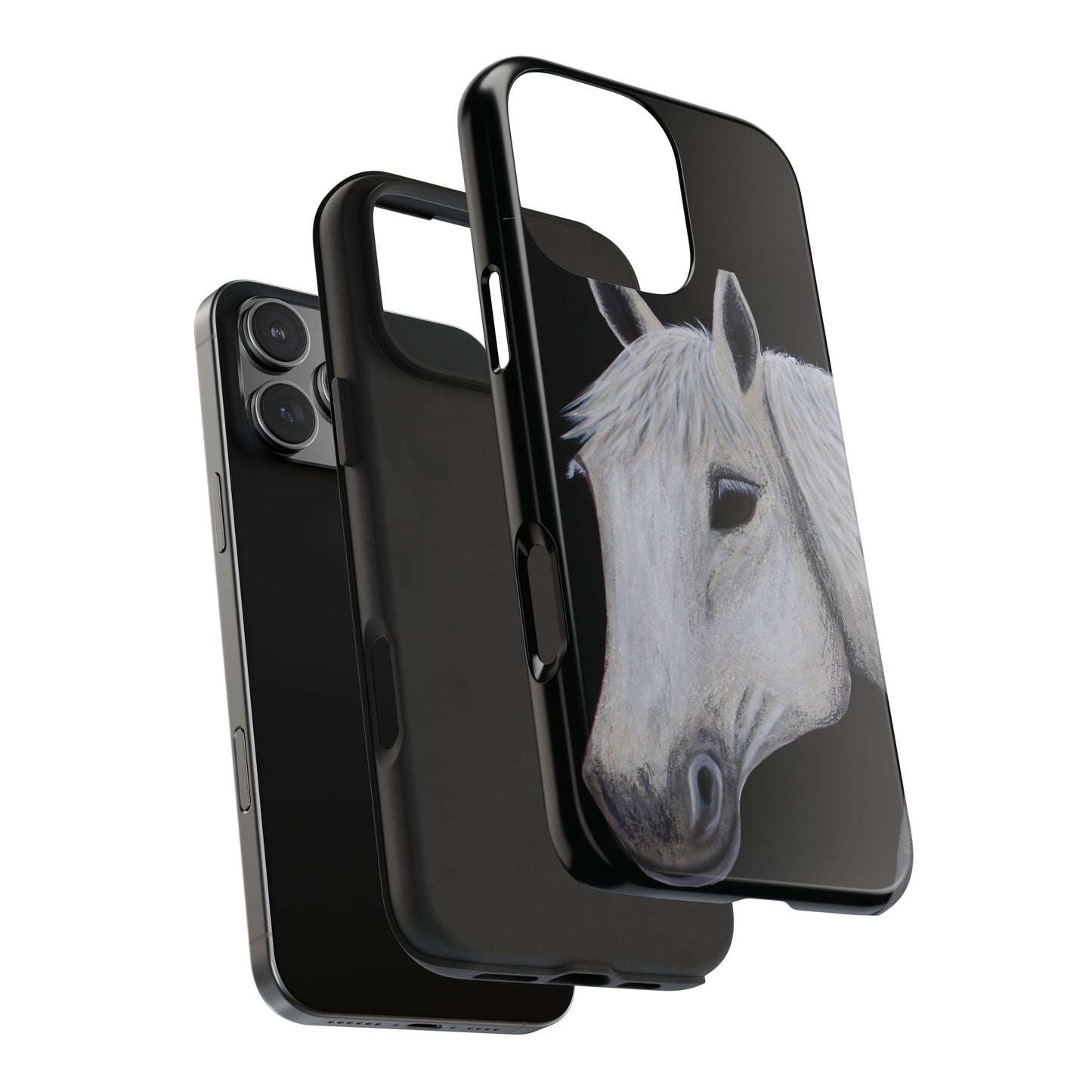 Tough Phone Case - Original art phone case - Slim phone case - Equestrian Art phone case - Ghost Horse Phone case