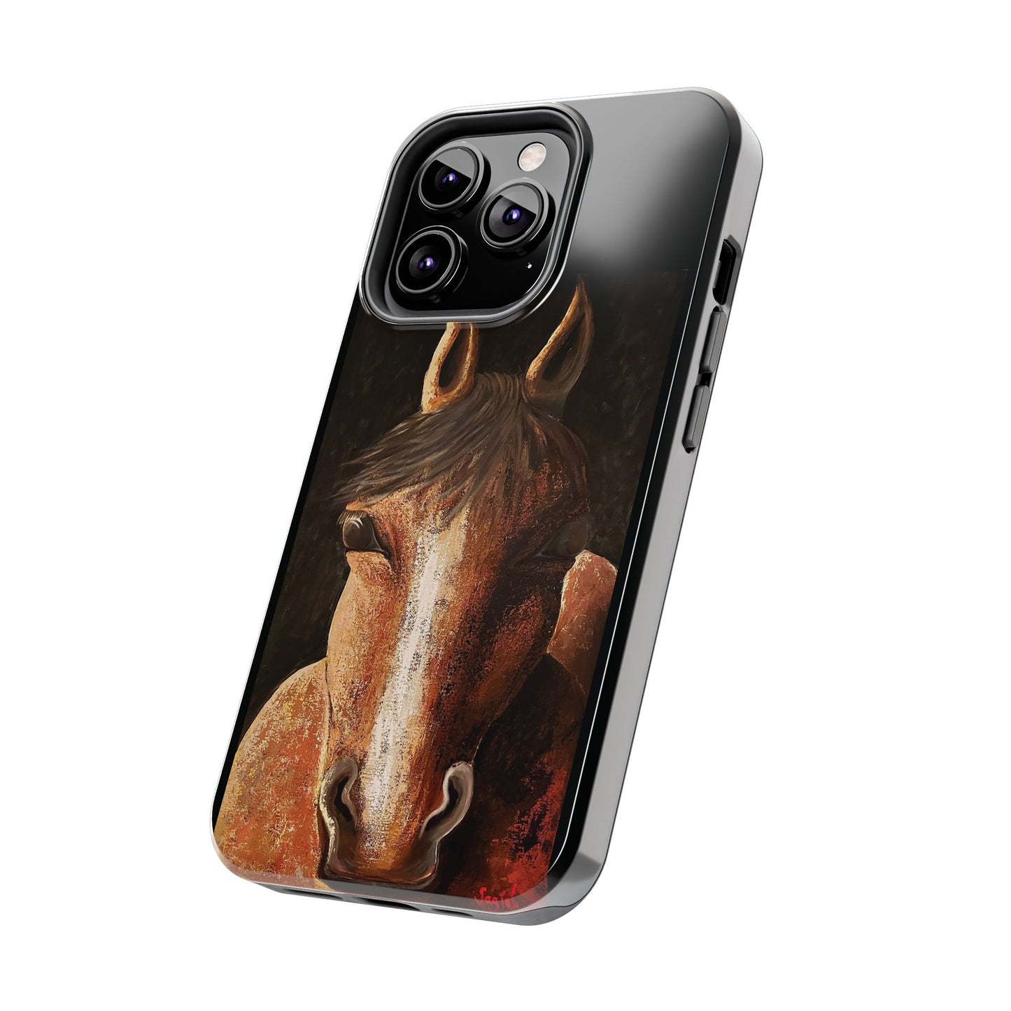 Tough Phone Case - Original art phone case - Equestrian Art phone case - Nigel