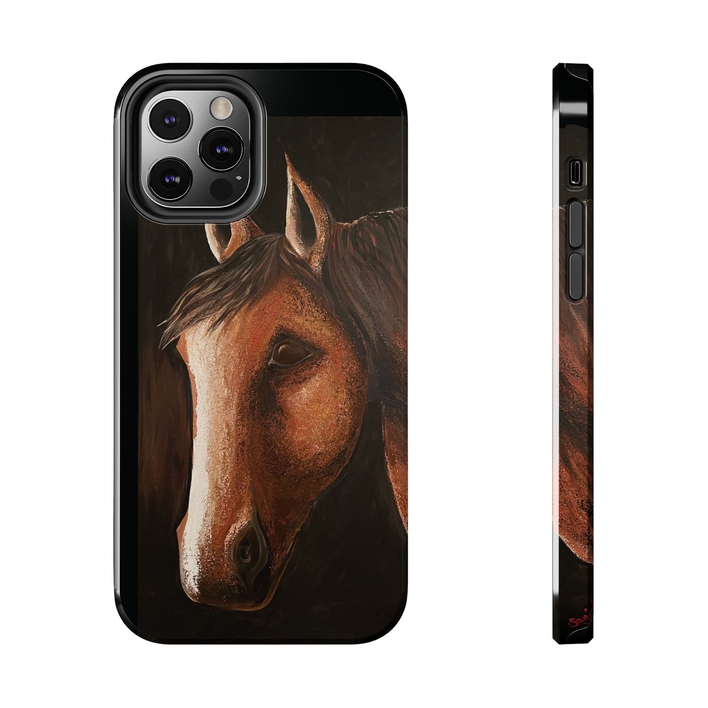 Tough Phone Case - Original art phone case - Slim phone case - Equestrian Art phone case - Spirit