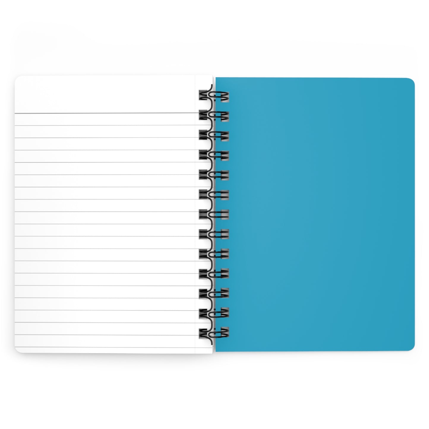 Spiral Bound Journal Lady in Blue - Blue Notepad