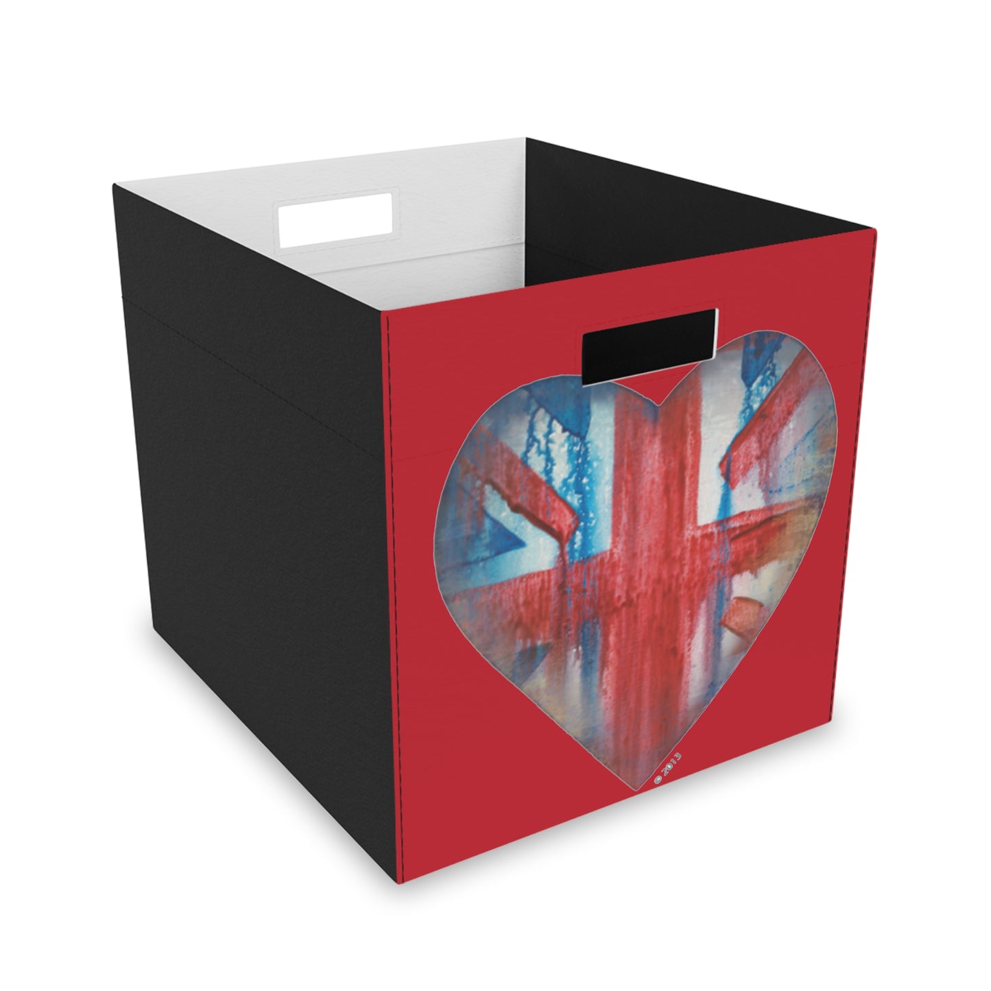 British Love Heart - Felt Storage Box