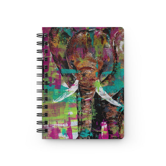 Spiral Bound Journal - Original Art Notepad - Colorful Notebook - Pure Love