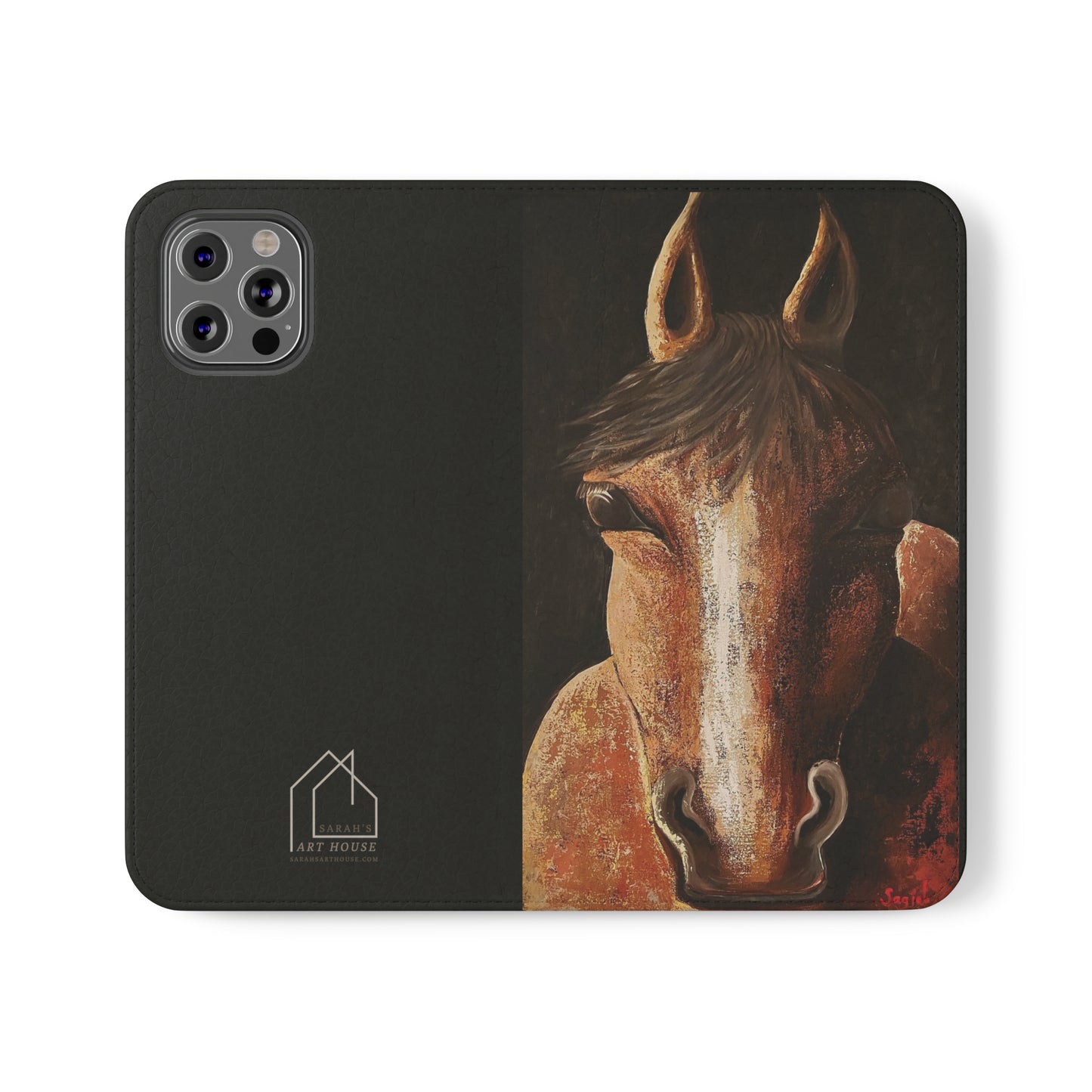 Phone Flip Cases - Wallet Phone case - Phone case with Wallet - Equestrian - Nigel