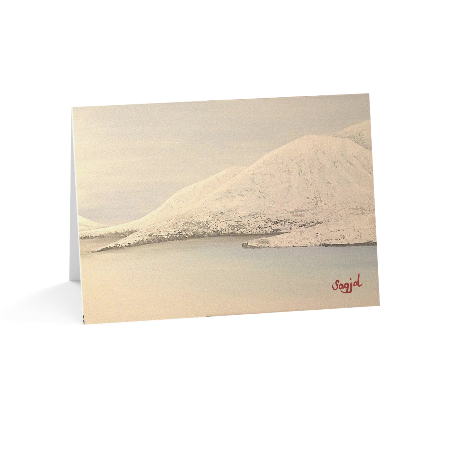 Greeting Cards - Salt lake - High quality Folded note Cards - Original Art Cards - Seasons Greeting Card