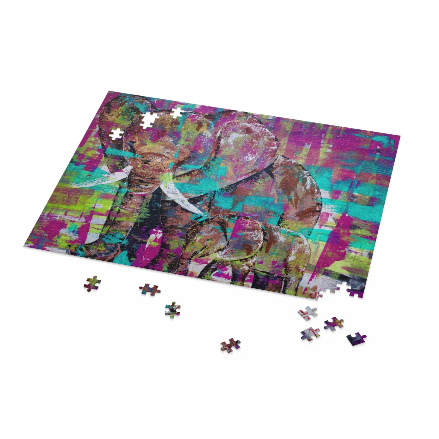 500 piece Jigsaw Puzzle - Elephant Puzzle - Pure Love Jigsaw - Jigsaw Game