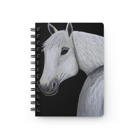 Spiral Bound Journal - Original Art Notepad - Colorful Notebook - Equestrian-Ghost