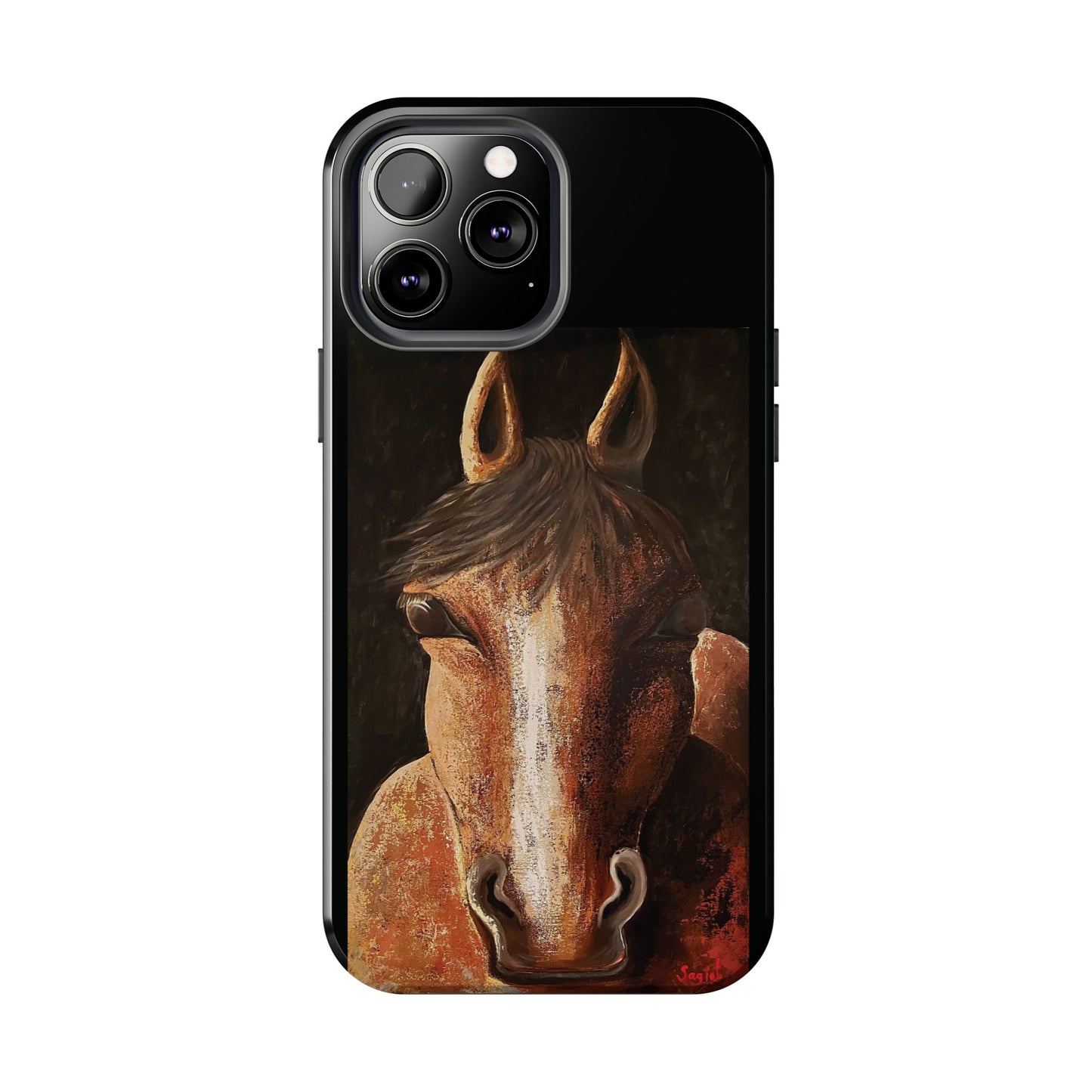 Tough Phone Case - Original art phone case - Equestrian Art phone case - Nigel